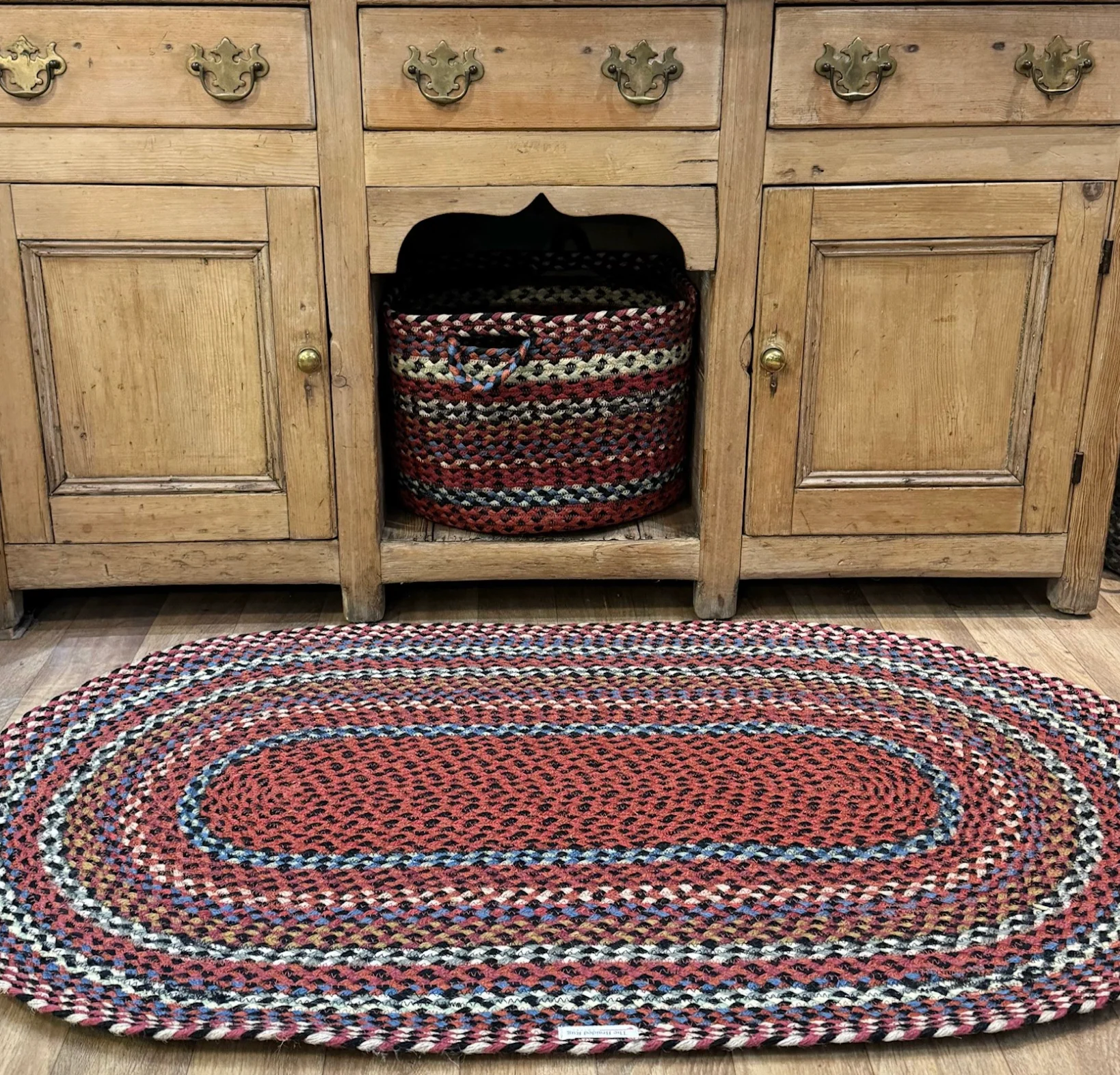 The Braided Rug Company Oval Jute Rug, Cardinal - Image 2