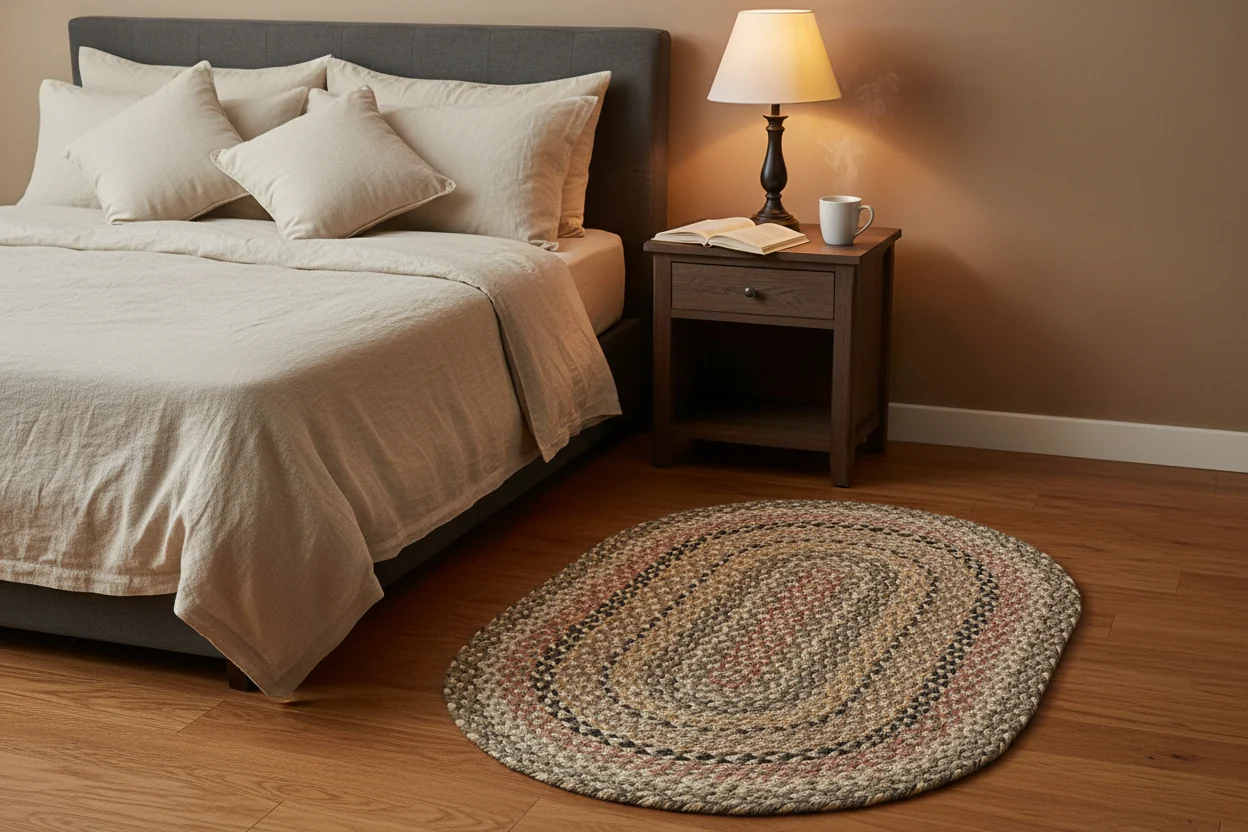 The Braided Rug Company Oval Jute Rug, Granite - Image 4