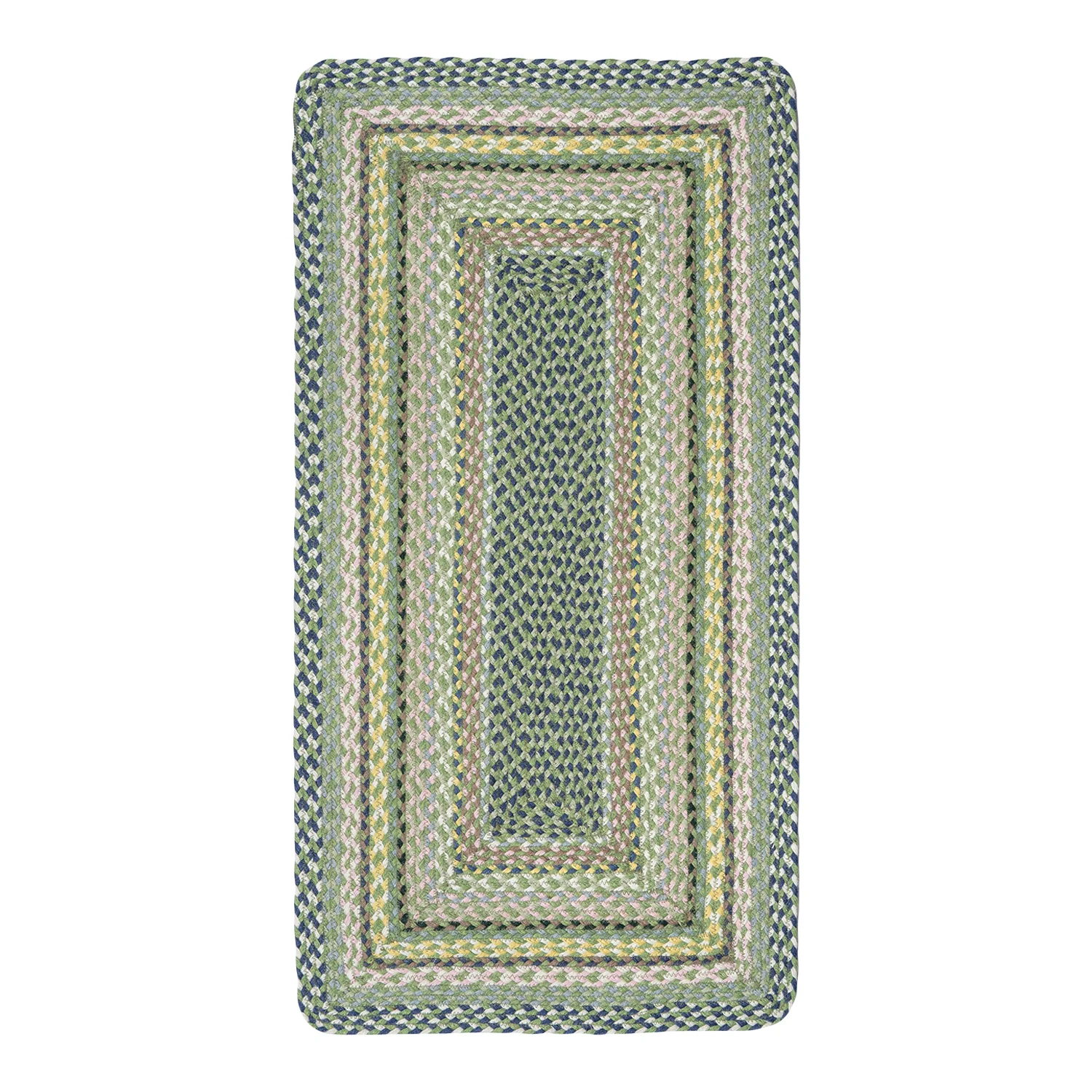 The Braided Rug Company Rectangle Jute Rug, Mint