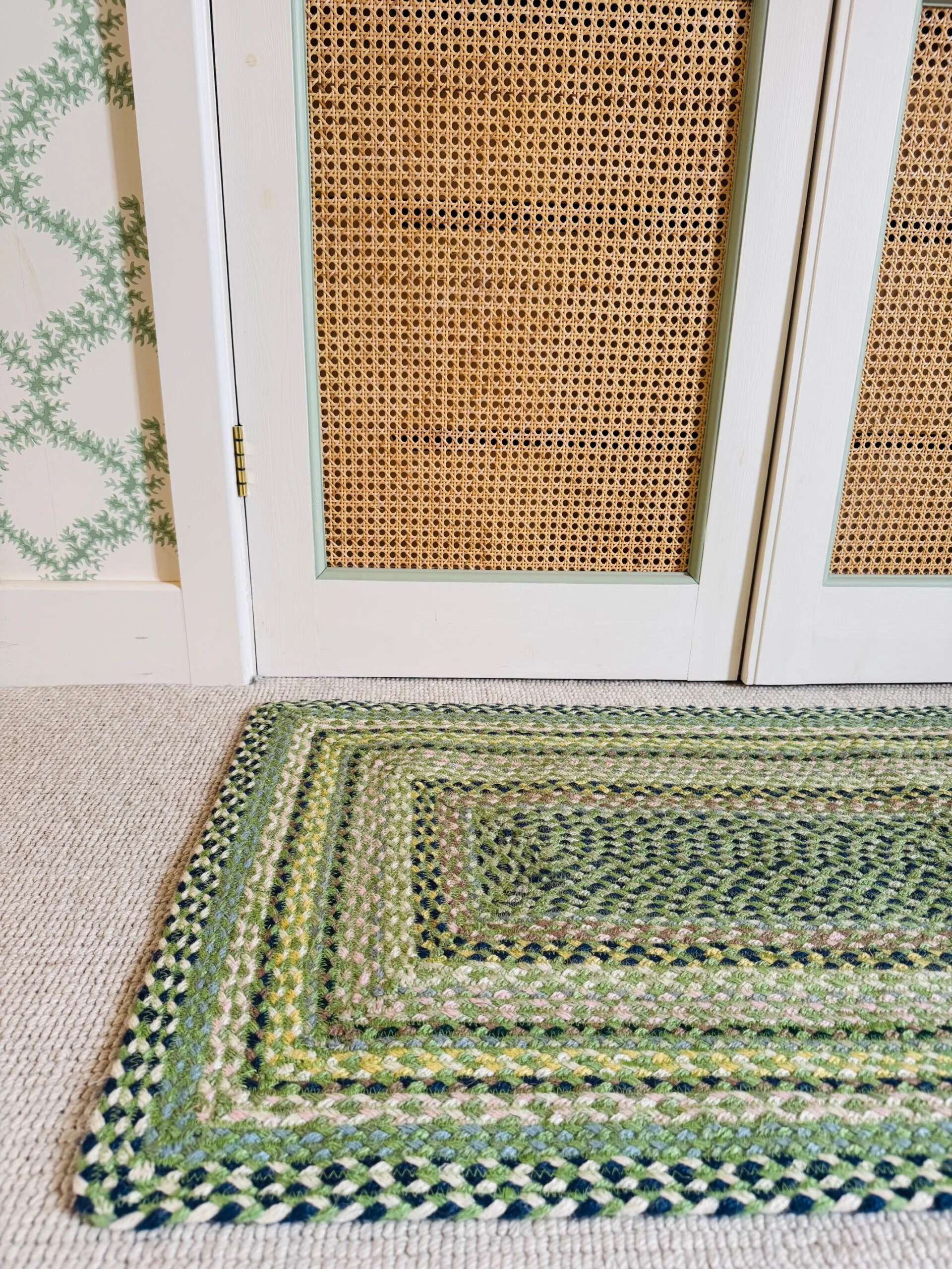 The Braided Rug Company Rectangle Jute Rug, Mint - Image 2