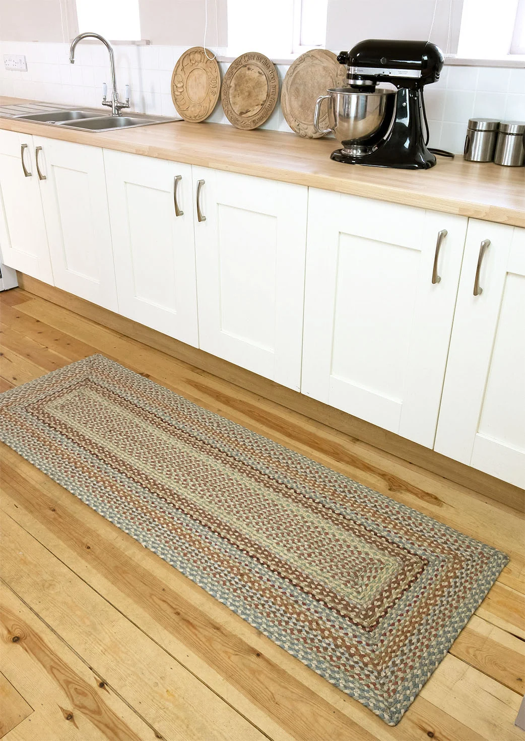 The Braided Rug Company Rectangle Jute Rug, Pampas - Image 2