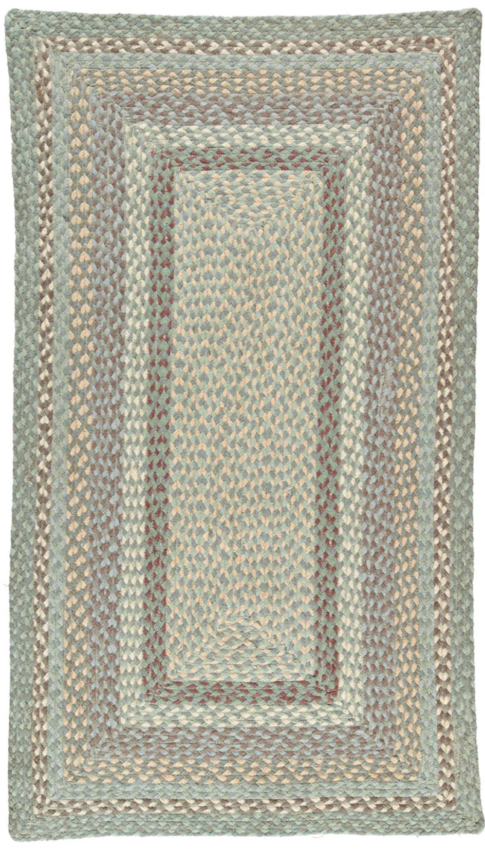 The Braided Rug Company Rectangle Jute Rug, Seaspray - Image 2