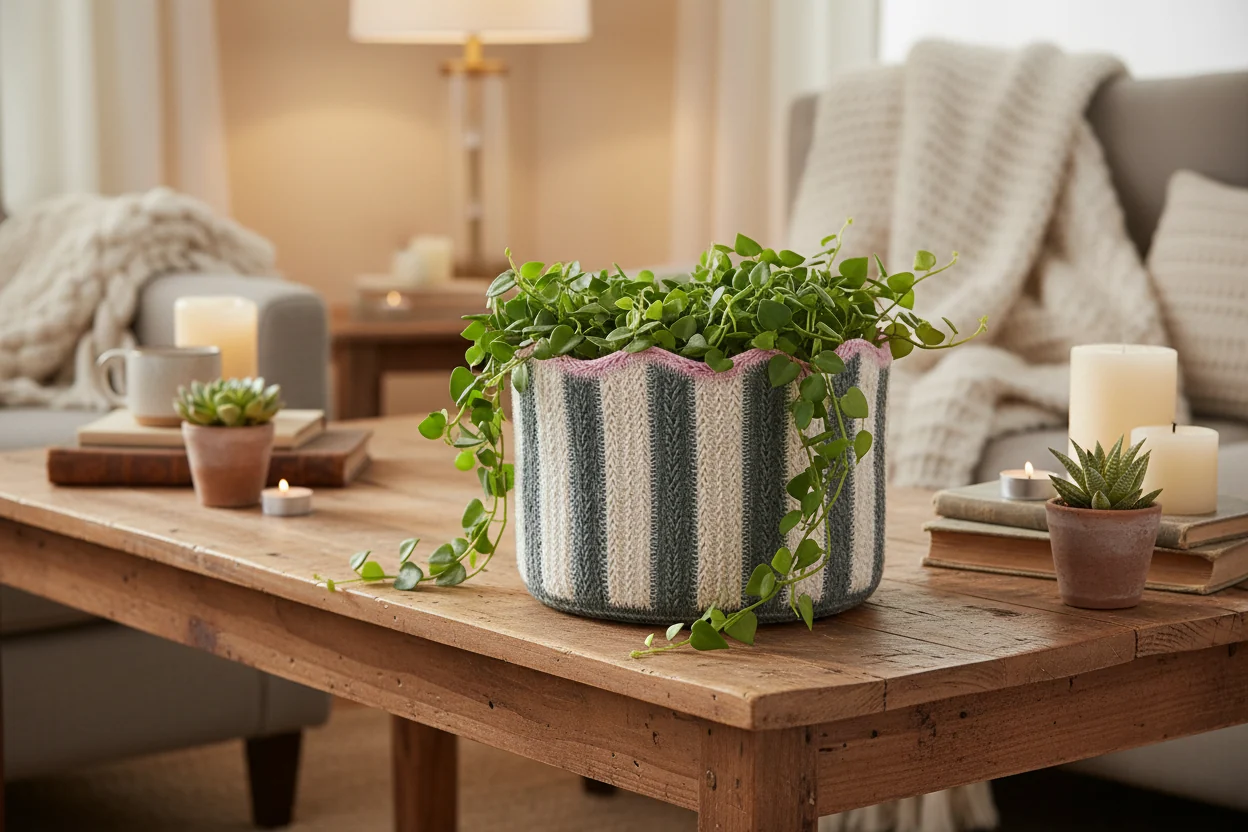 The Braided Rug Company Tulip Basket, Fig - Image 3