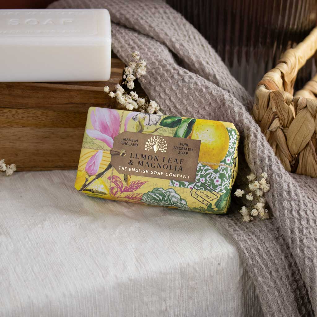 The English Soap Company Anniversary, Lemon Leaf & Magnolia  Soap - Image 2
