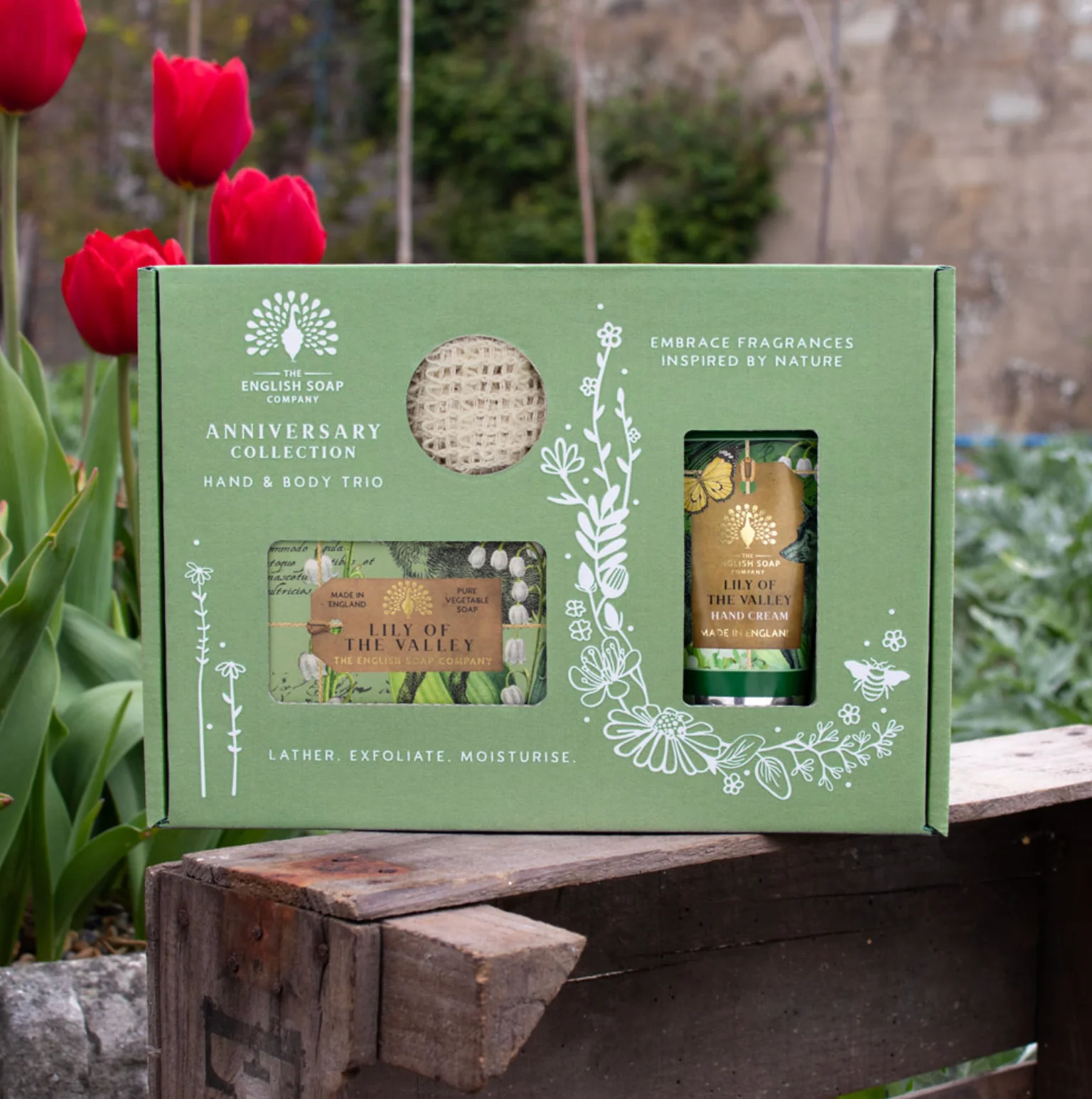 The English Soap Company Anniversary, Lily of the Valley Soap & Hand Cream Gift Set - Image 7