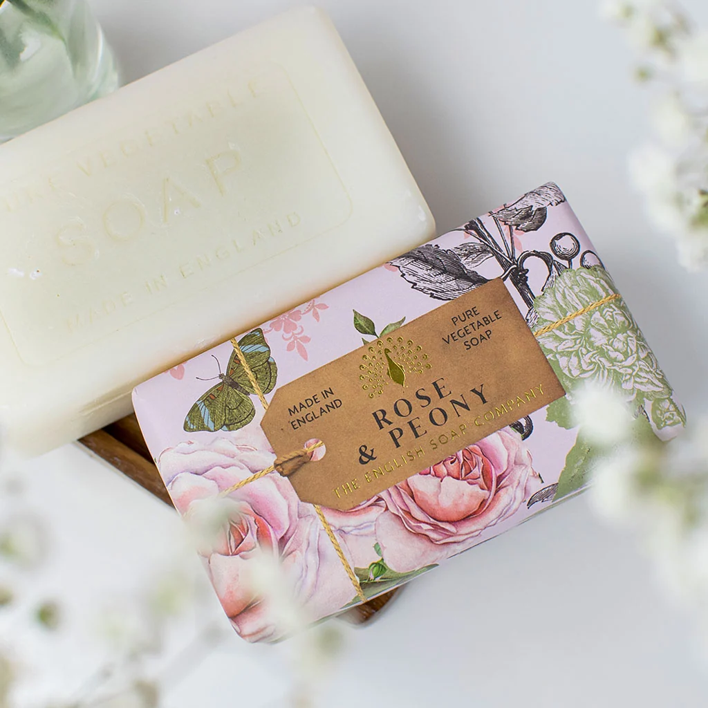 The English Soap Company Anniversary, Rose & Peony Soap - Image 3