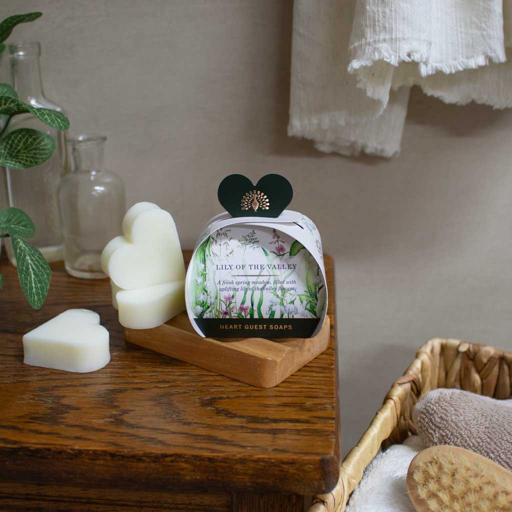 The English Soap Company Heritage Collection , Lily Of The Valley Mini Heart Soaps - Image 5