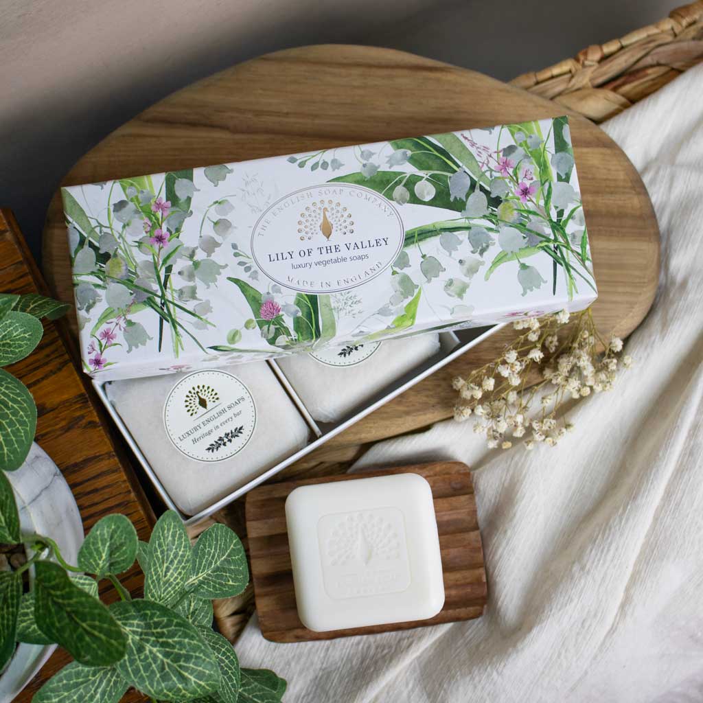 The English Soap Company Heritage Collection, Lily Of The Valley (Triple Soap Gift Box) - Image 2