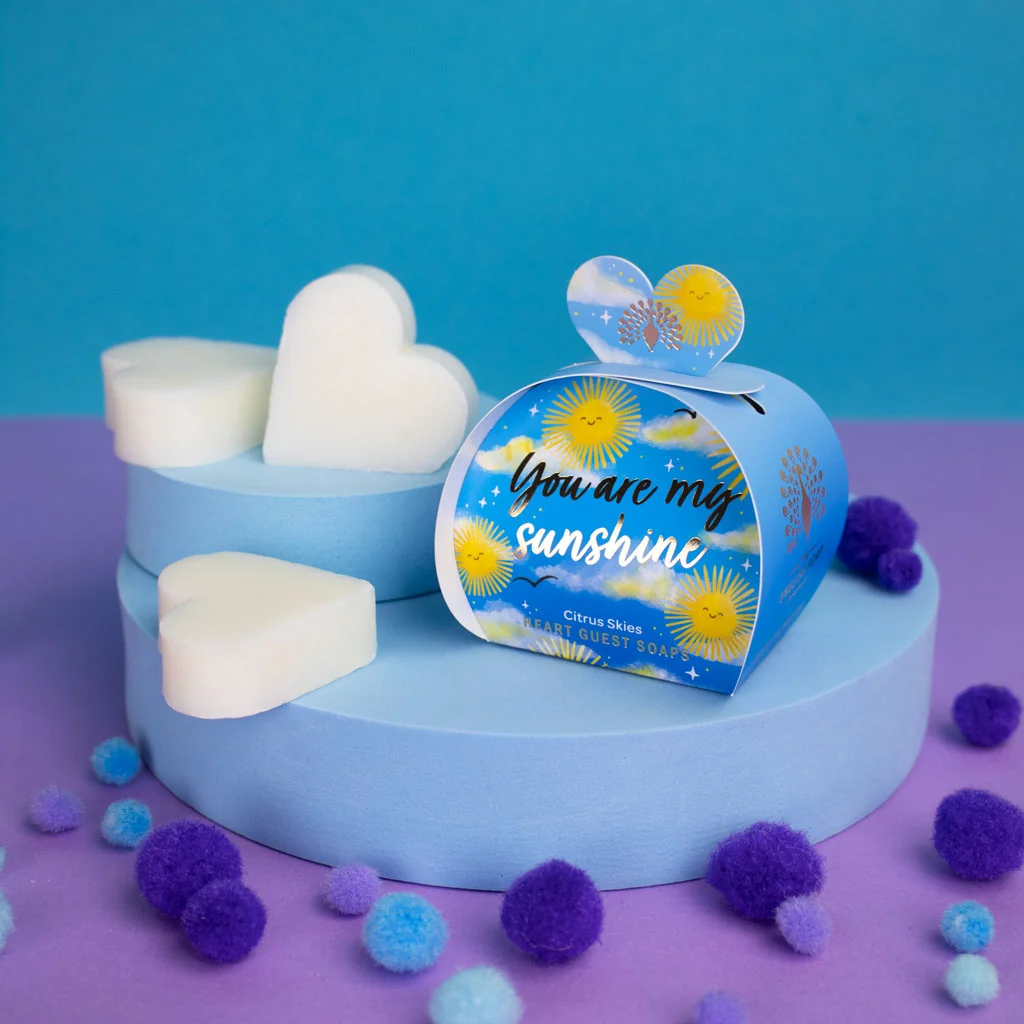 The English Soap Company Occasions Mini Heart Soaps, You Are My Sunshine - Image 2