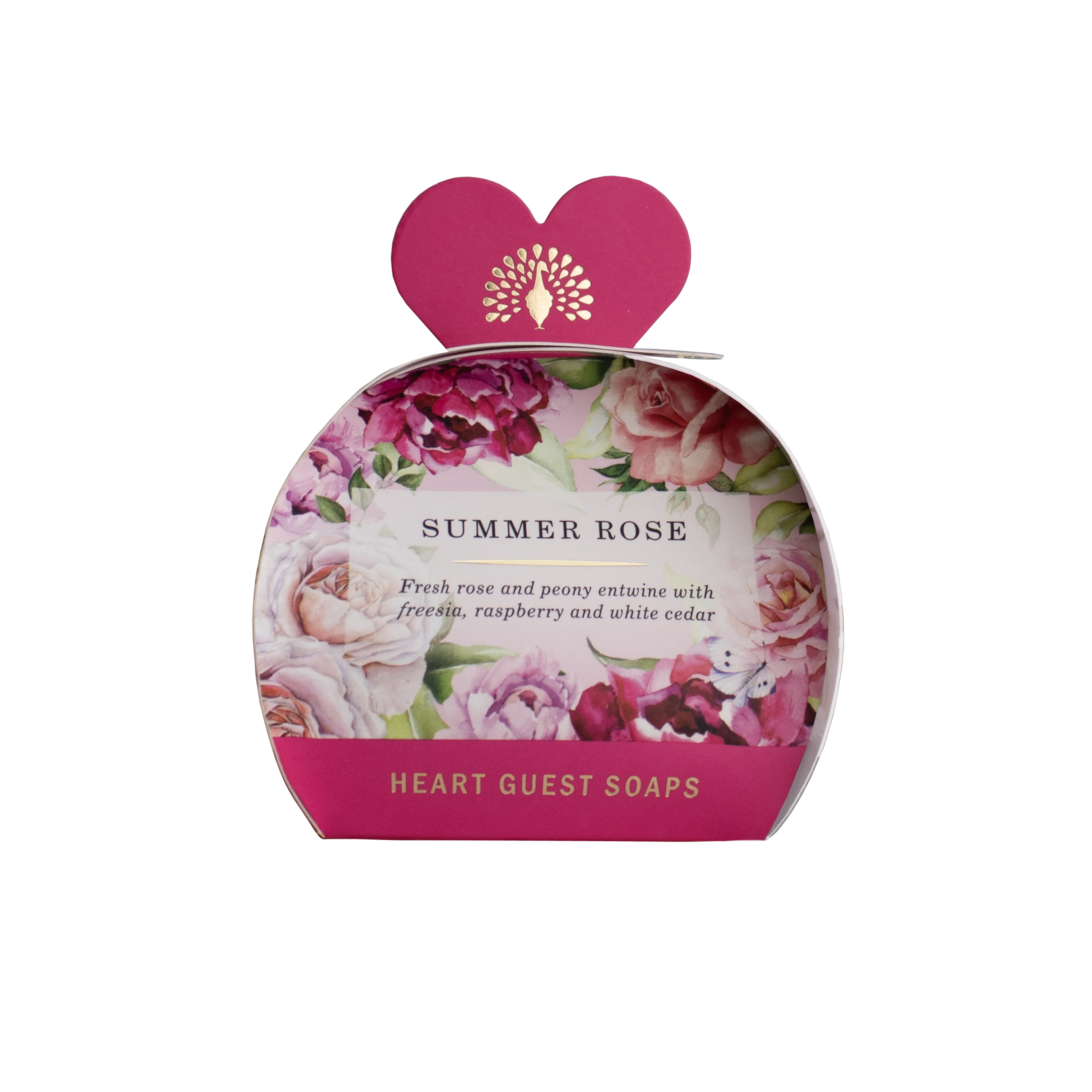 The English Soap Company Heritage , Summer Rose Mini Heart Soap