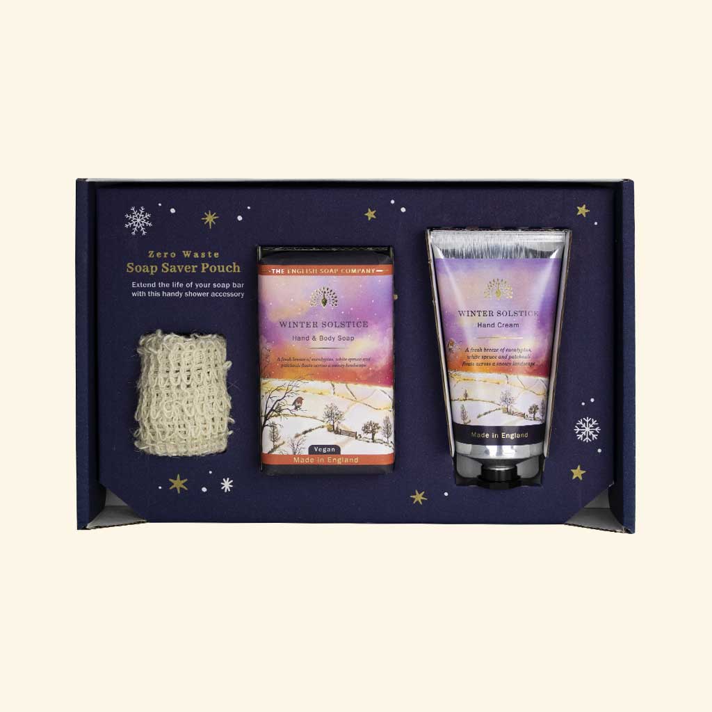 The English Soap Company Wintertide, Winter Solstice Luxury Soap & Hand Cream Gift Set - Image 2