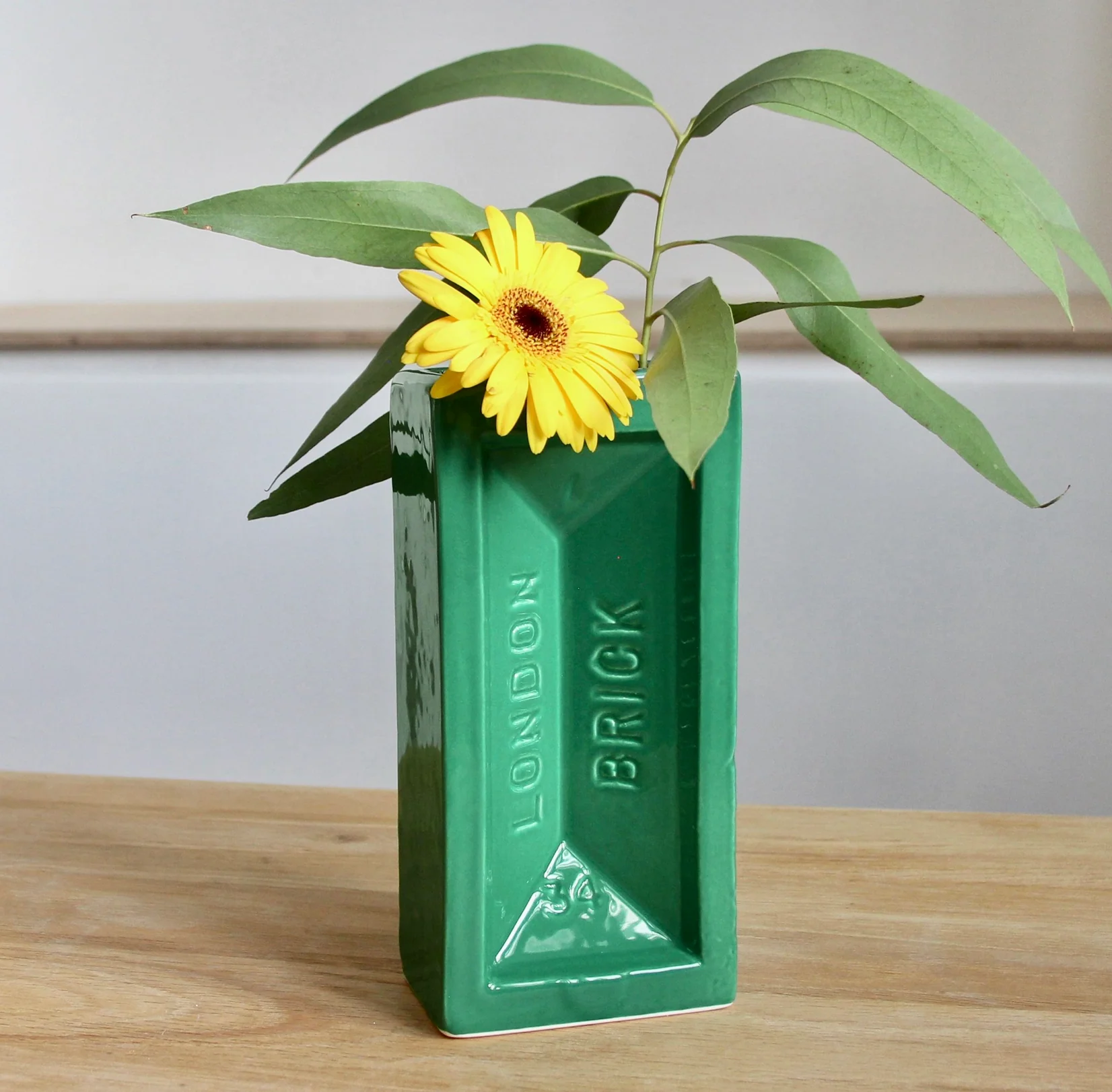 London Brick Vase, Green