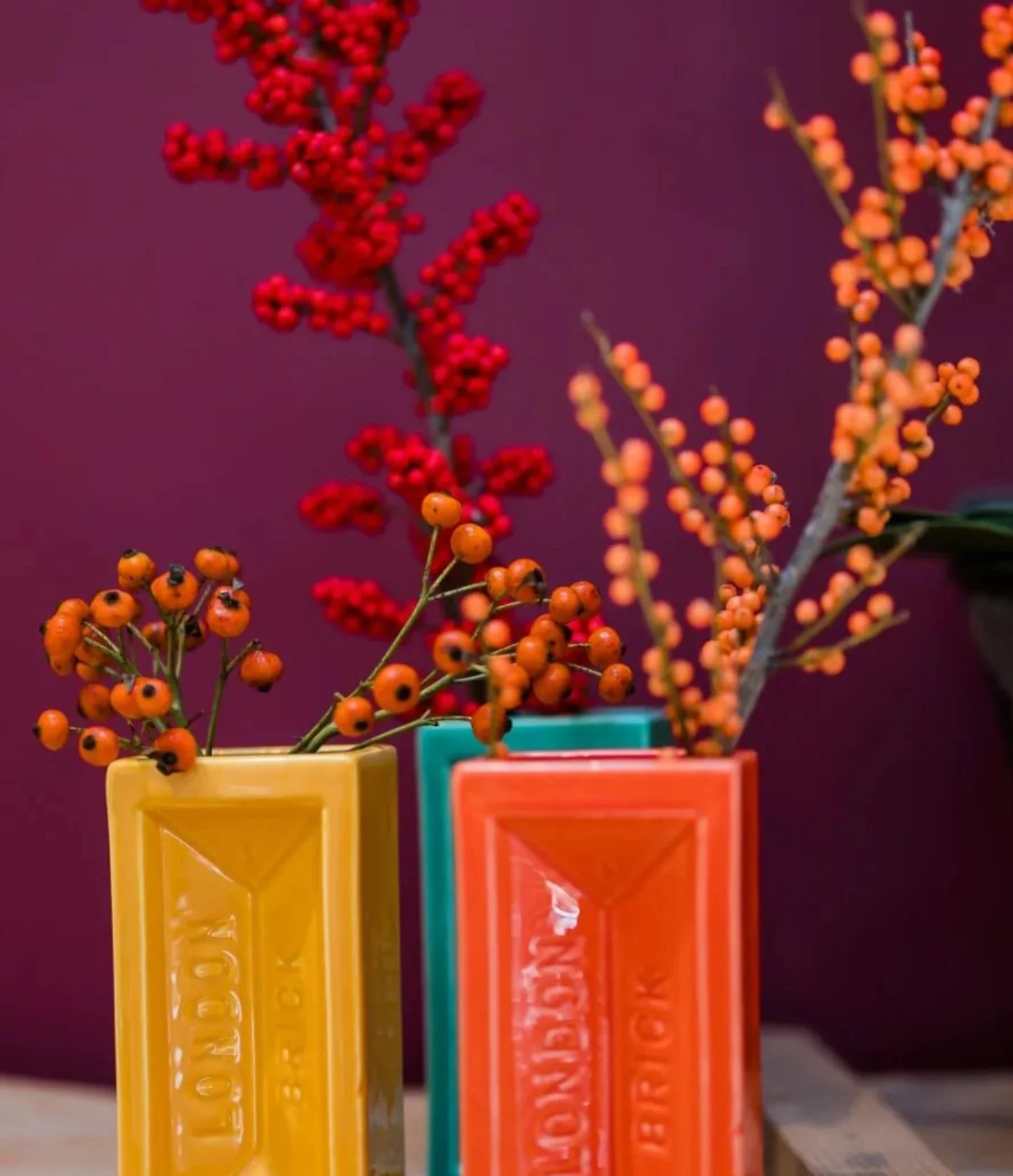 London Brick Vase, Orange - Image 5