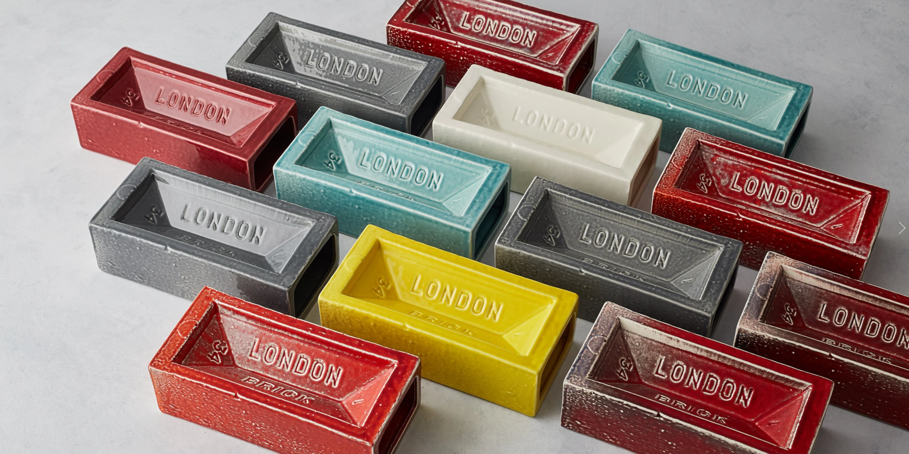 London Brick Vase, Teal - Image 3