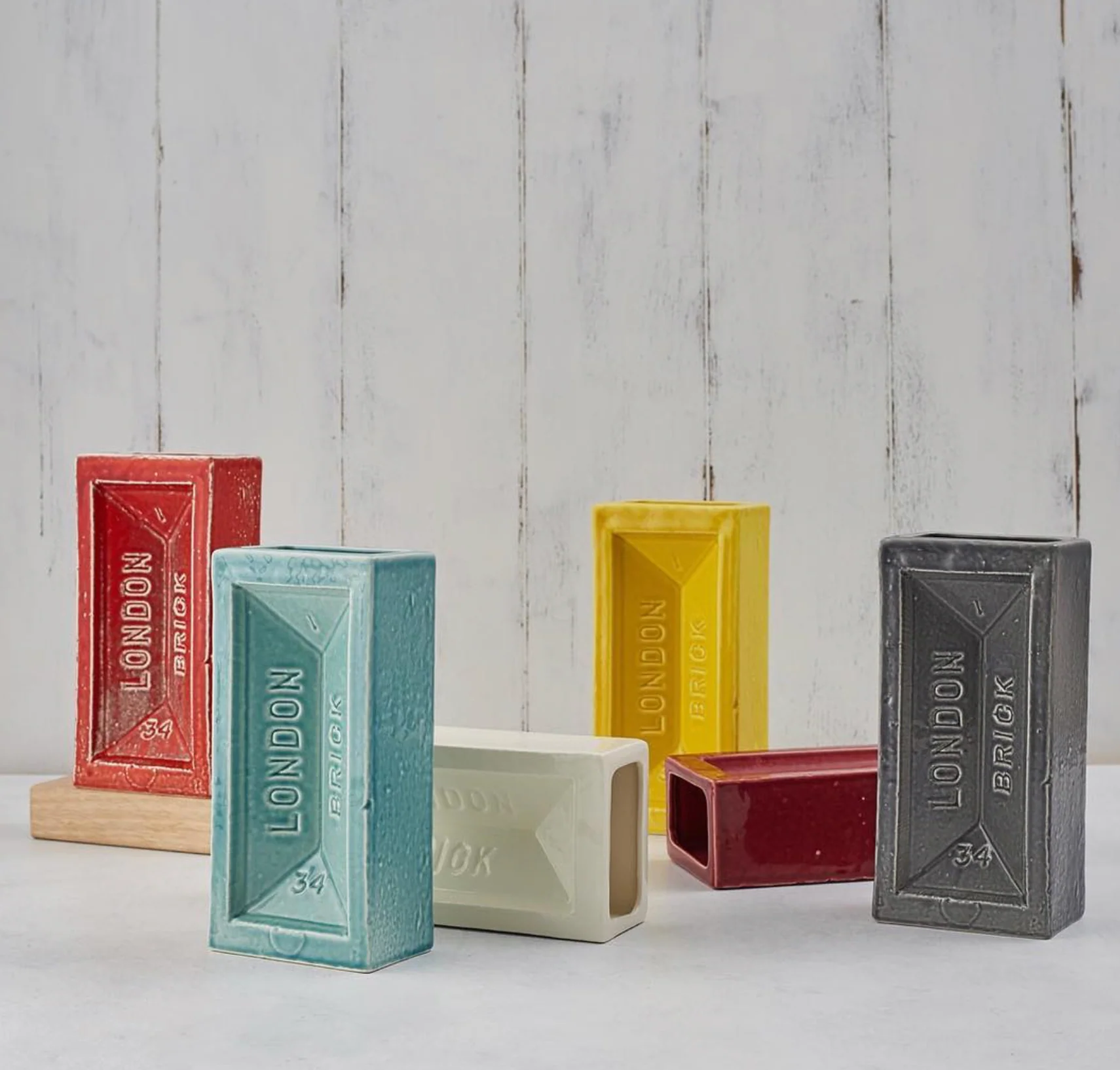 London Brick Vase, Turquoise - Image 4