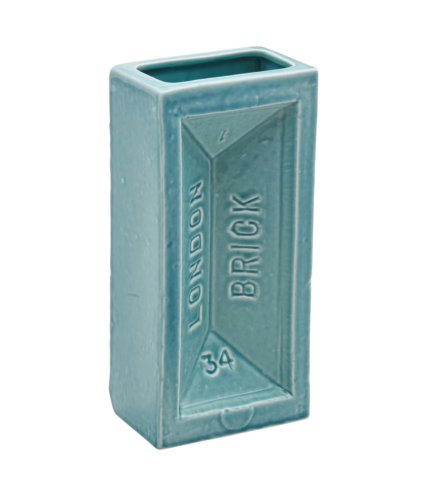 London Brick Vase, Turquoise - Image 7