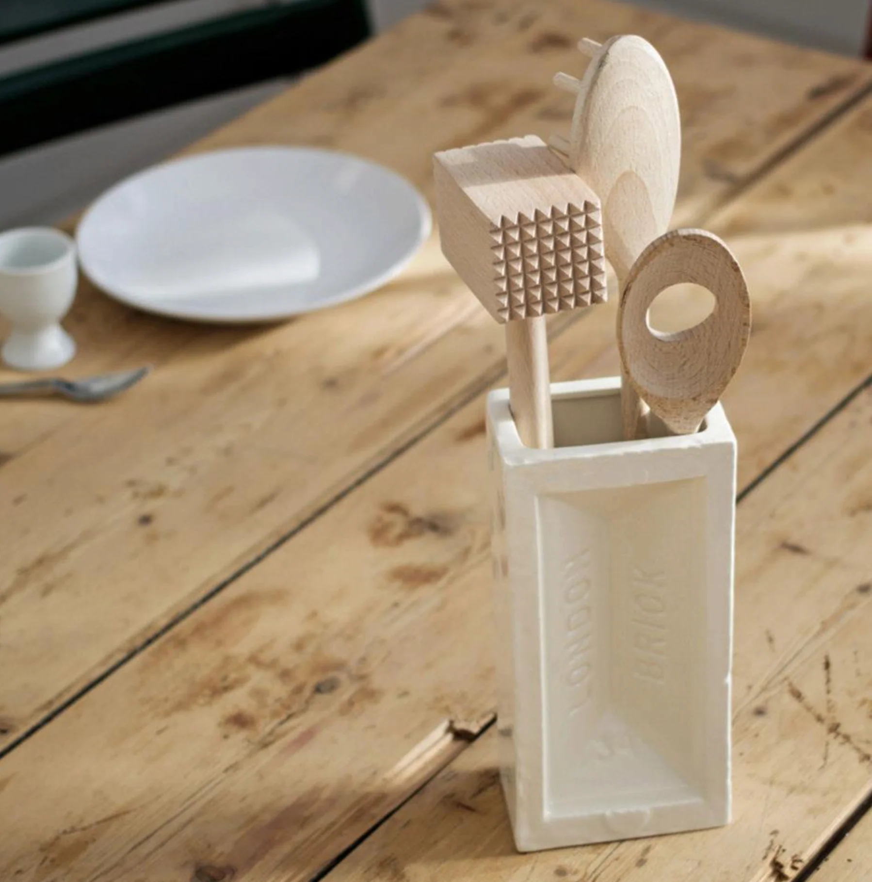 London Brick Vase, White - Image 8