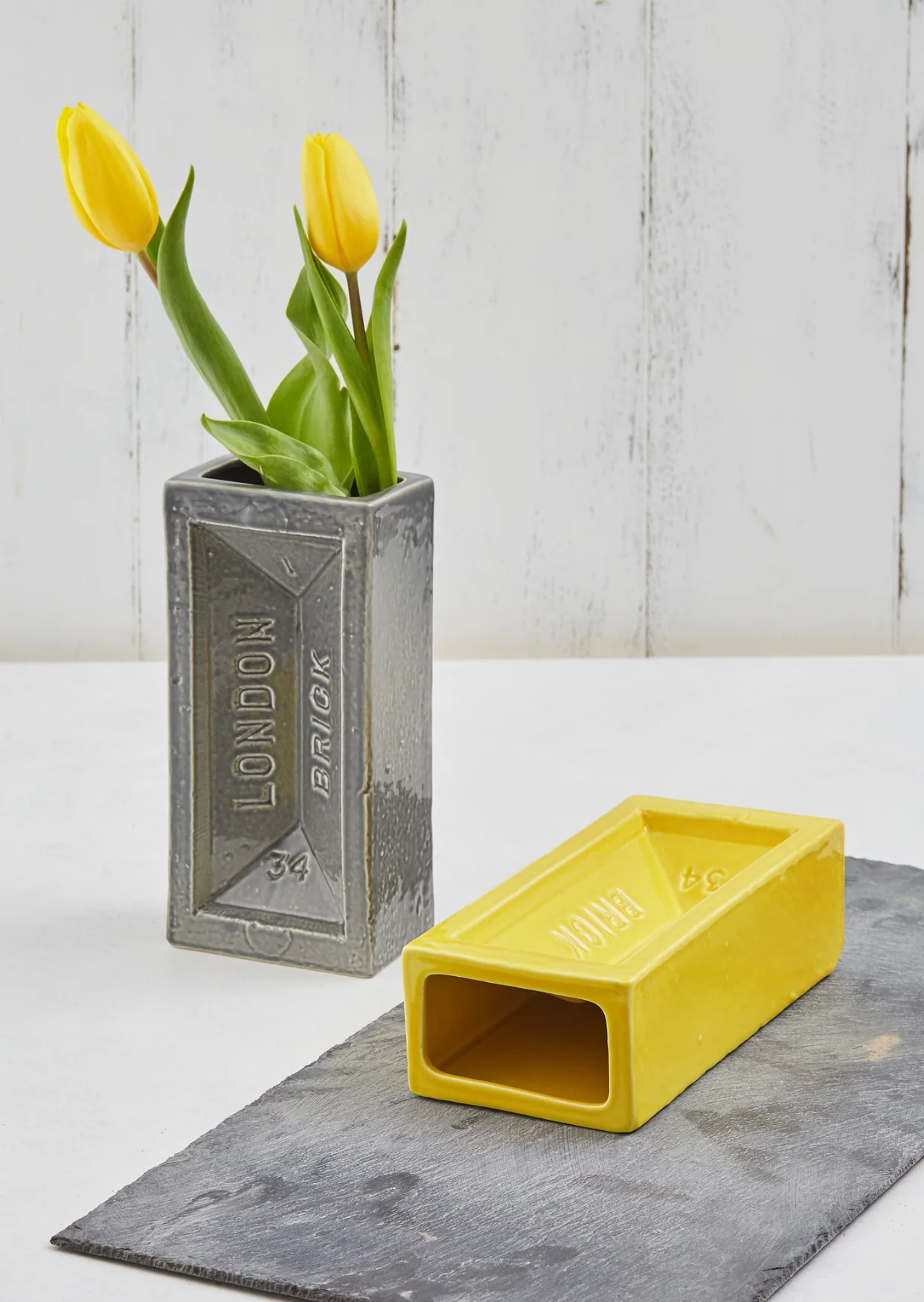 London Brick Vase, Yellow - Image 7