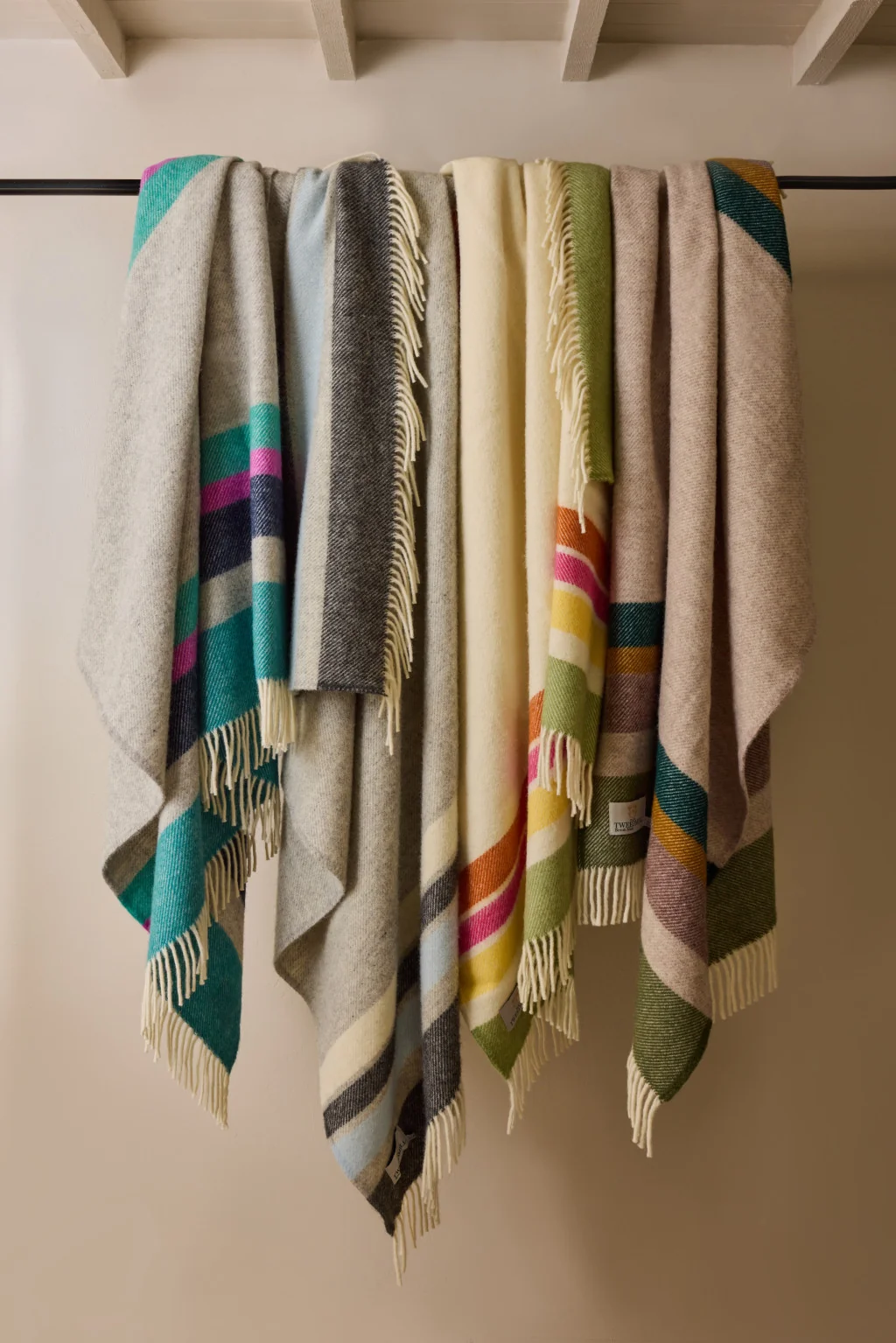 Tweedmill Alaska Pure New Wool Throw, Breeze - Image 5