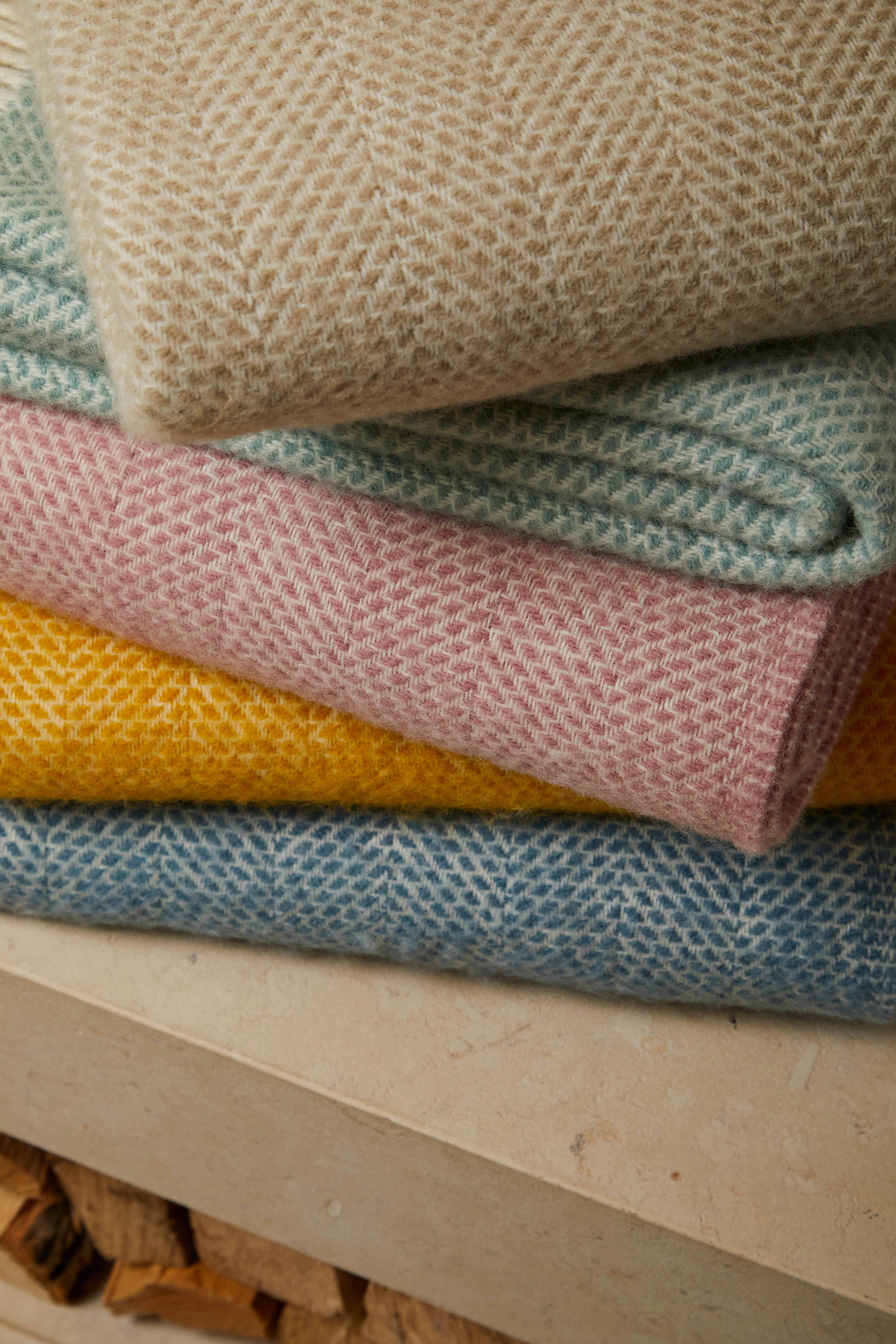 Tweedmill Beehive Pure New Wool Throw, Ocean - Image 7