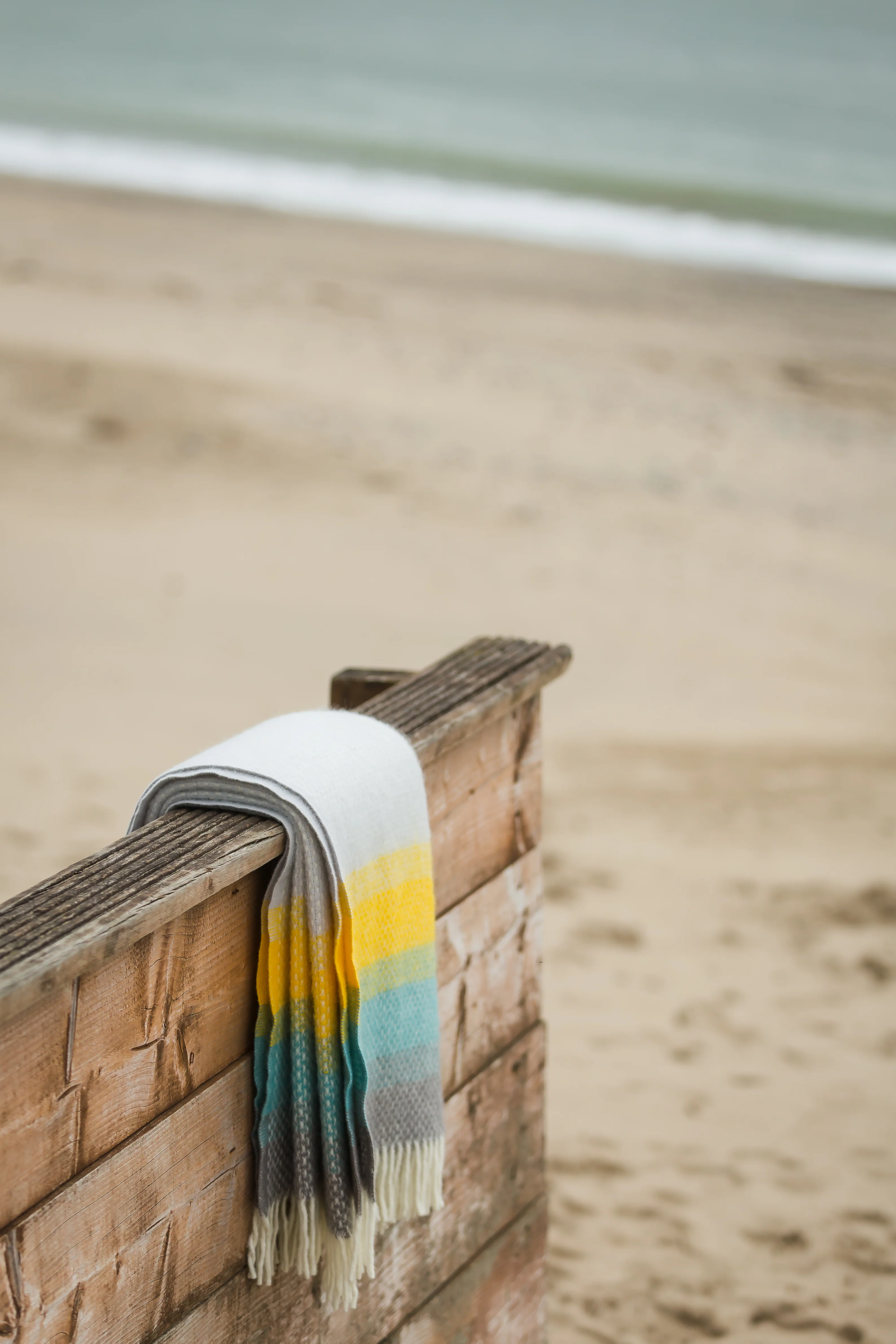 Tweedmill Ombre Pure New Wool Throw, Tidal - Image 5