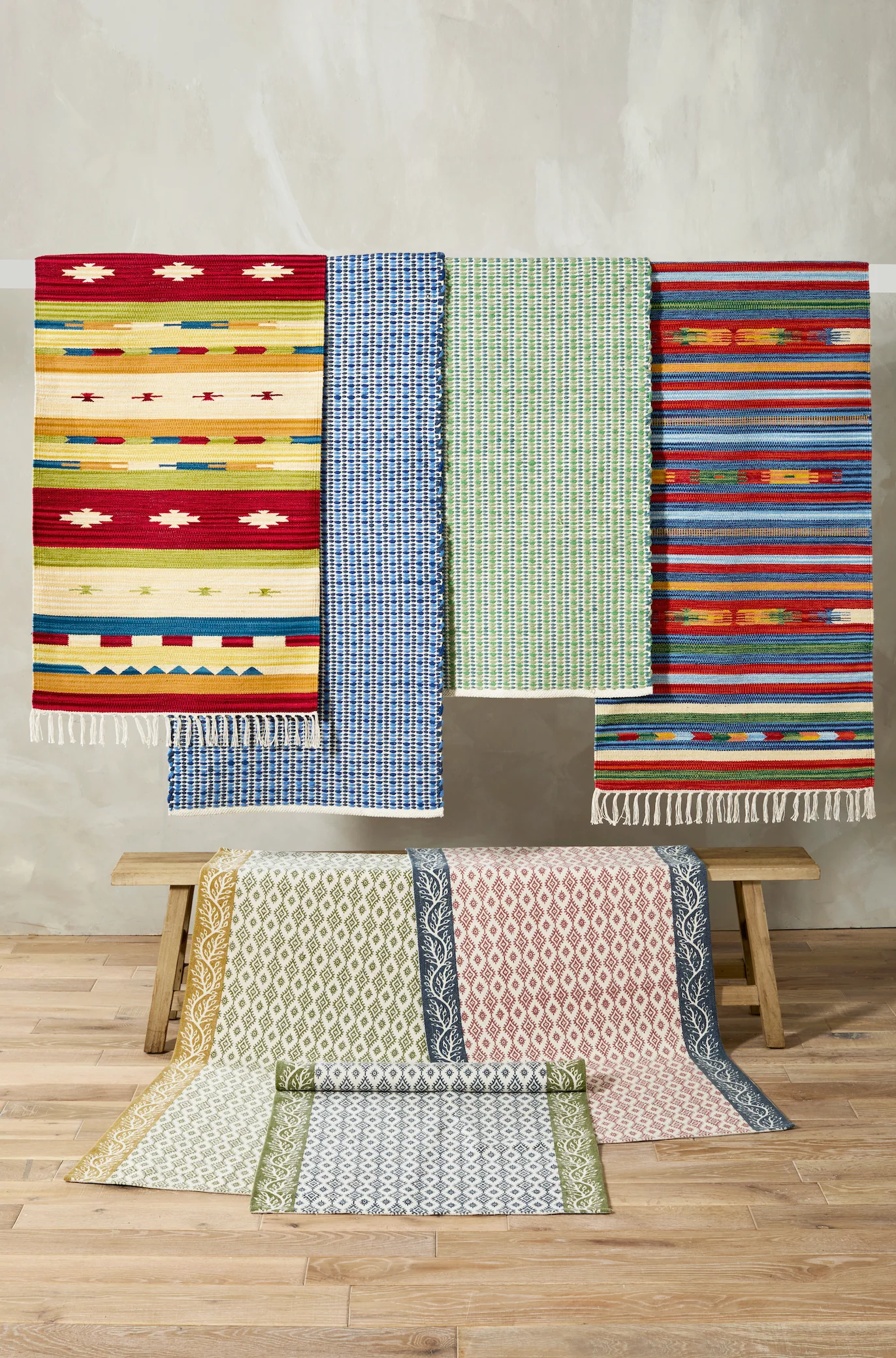 Walton & Co Capri Cotton  Rug, Blue - Image 3
