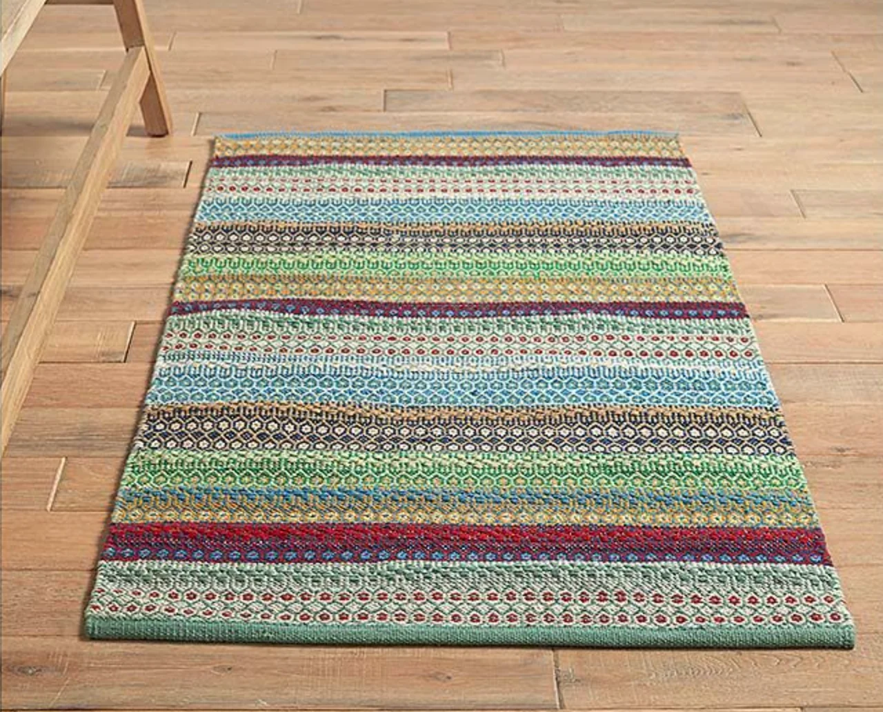 Walton & Co Cirrus Cotton Rug, Rainbow - Image 3