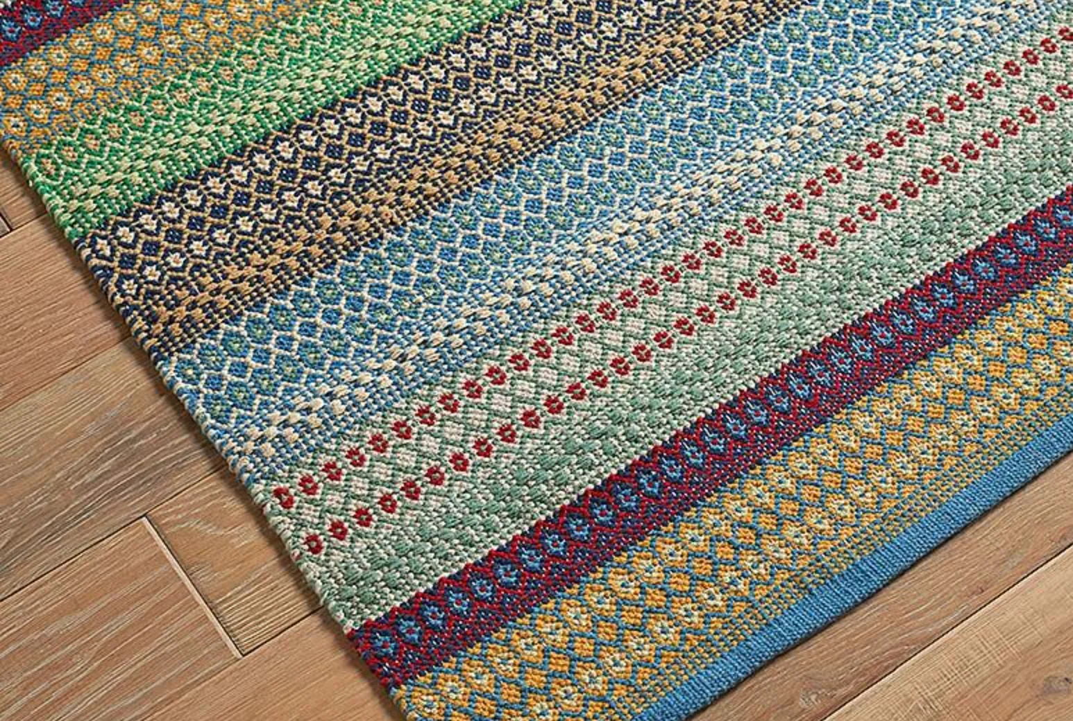 Walton & Co Cirrus Cotton Rug, Rainbow - Image 4