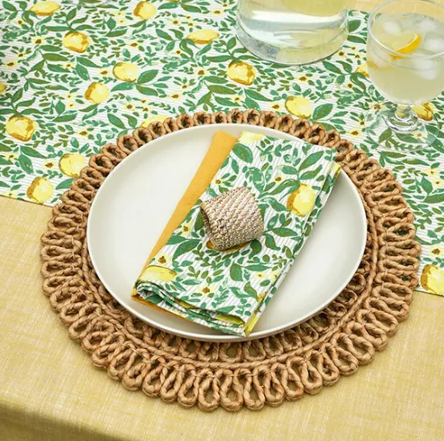 Walton & Co Cotton Napkins, Ochre (Set Of 4) - Image 4