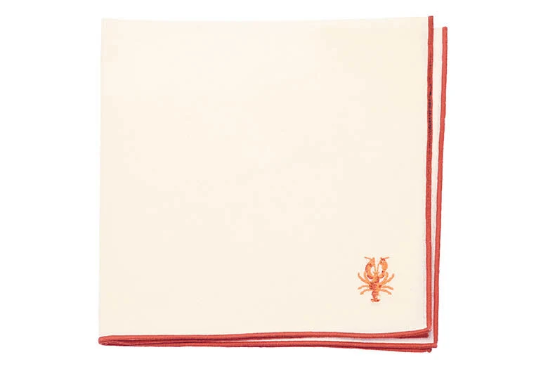 Walton & Co Embroidered Napkin Lobster (Set of 2)