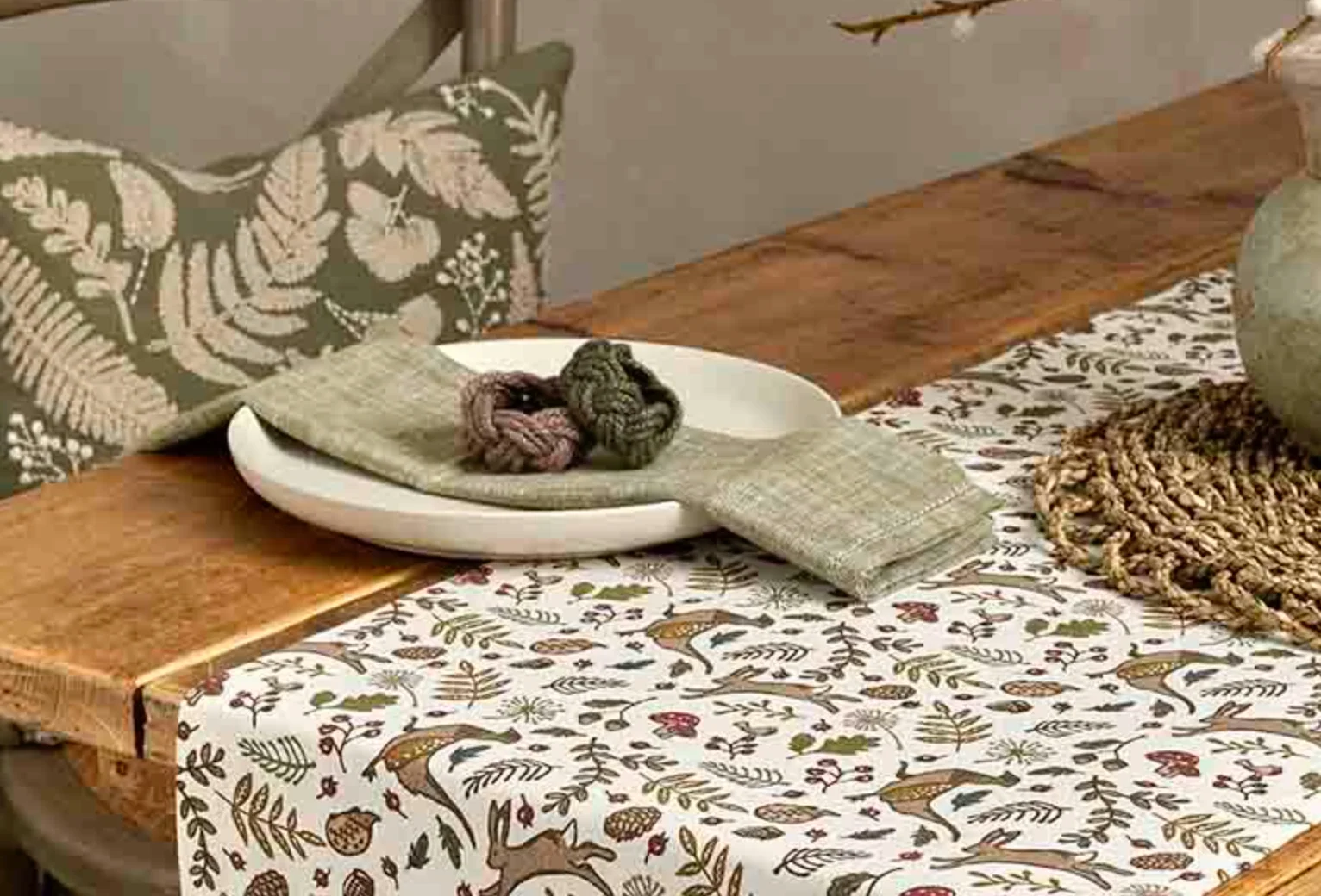 Walton & Co Jute Napkin Ring, Brown - Image 7