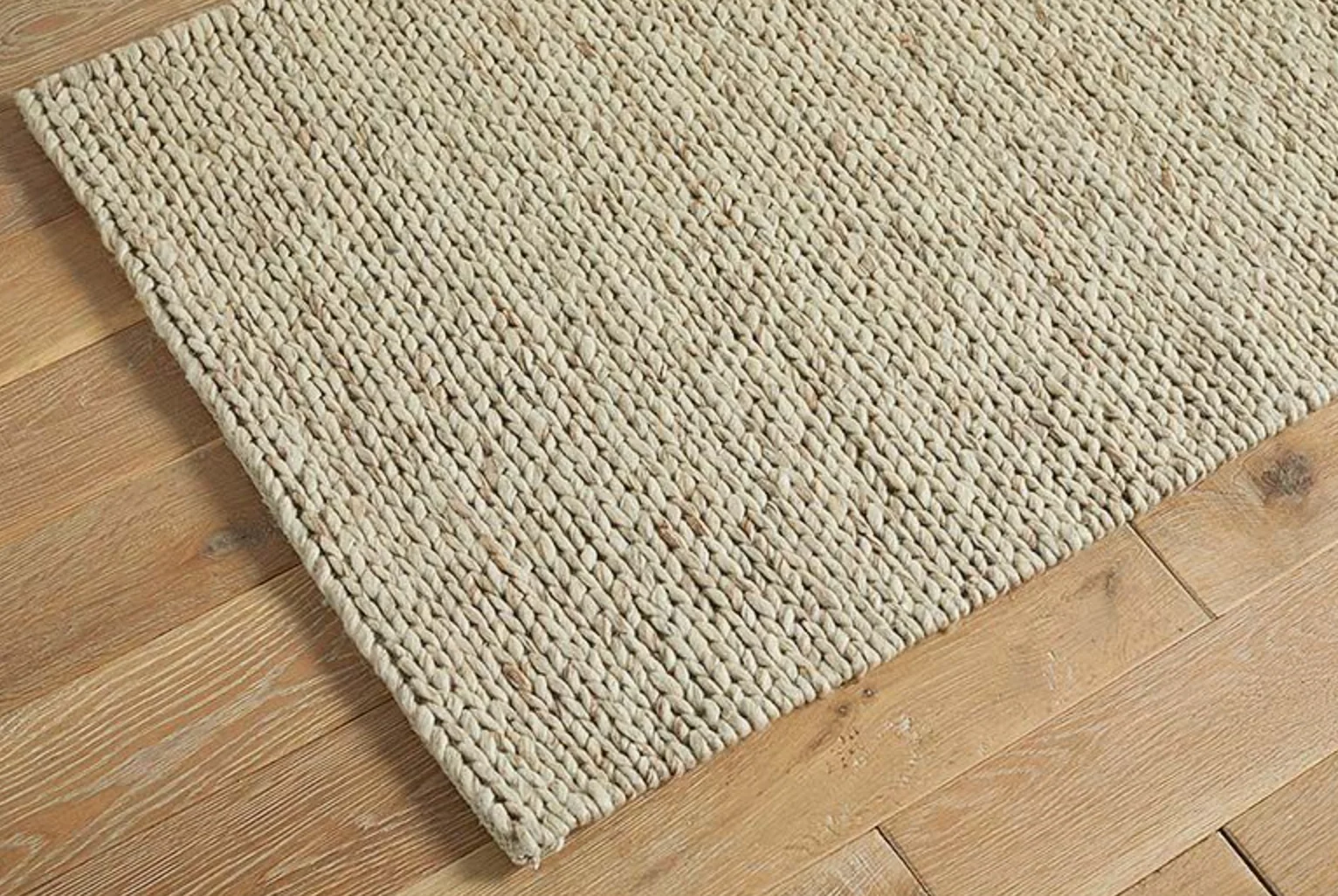 Walton & Co Plait Wool Rug, Natural - Image 4