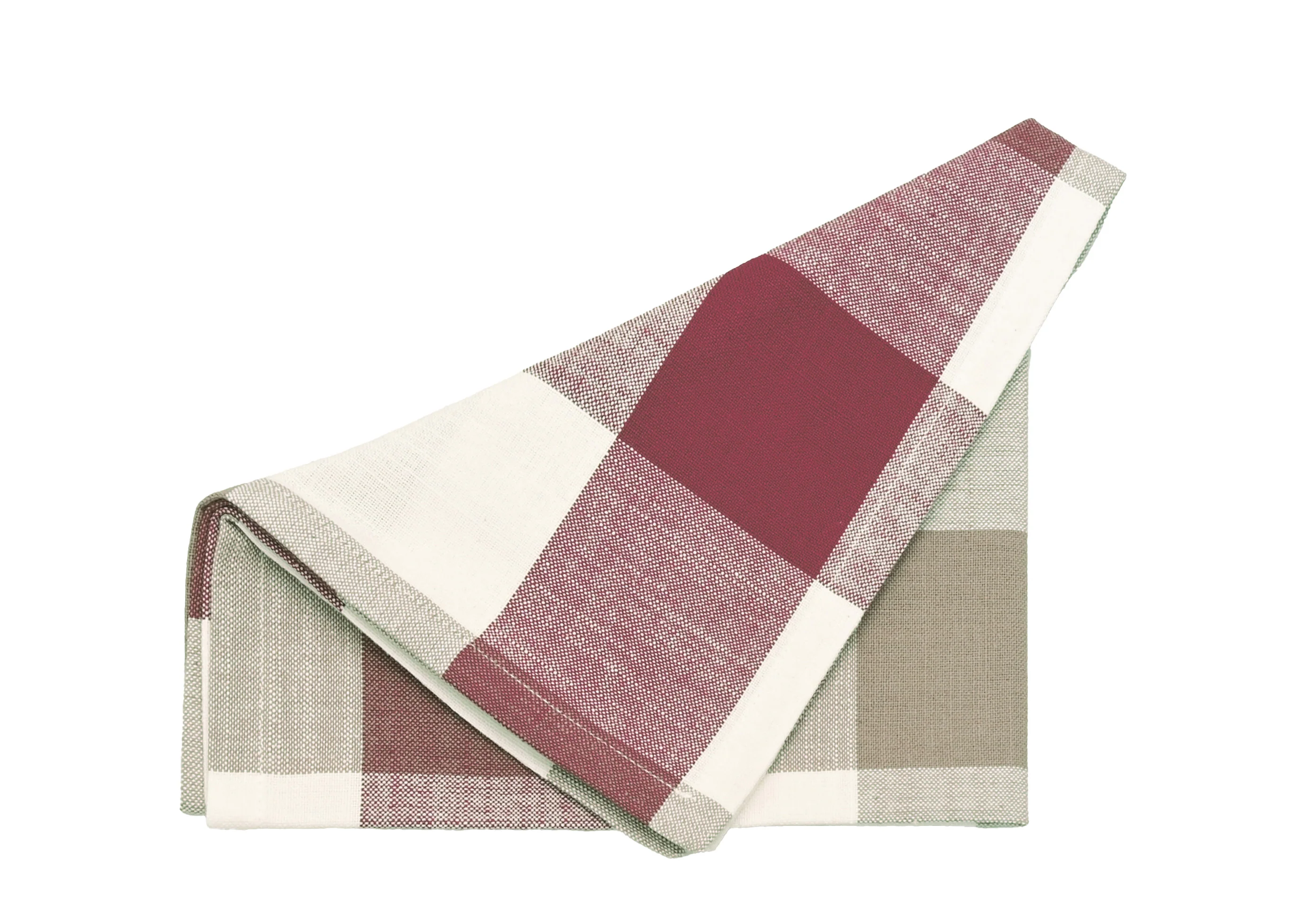 Walton & Co Vermont Napkins Merlot & Mocha (set of 4)