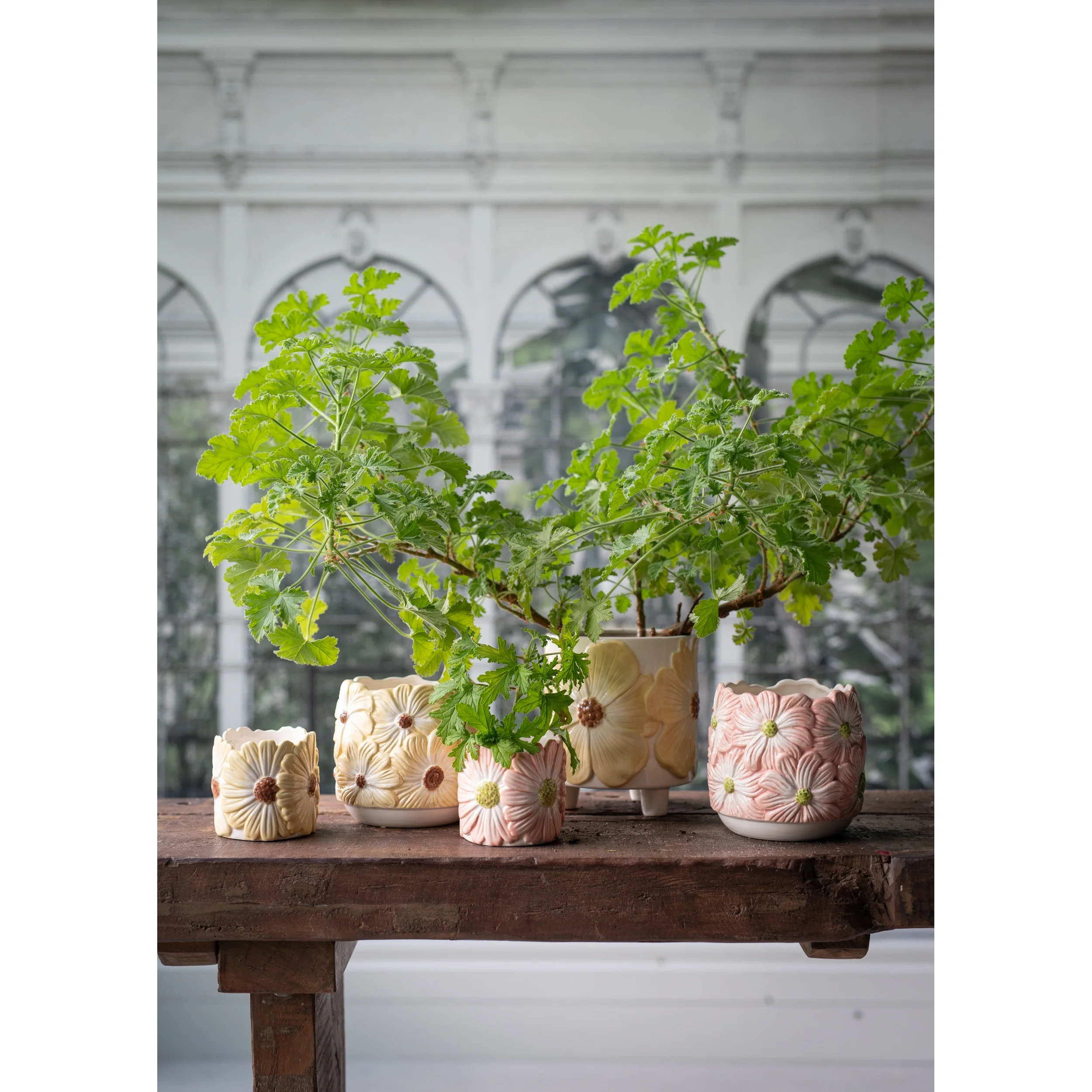 Wikholm Esther Mini Ceramic Plant Pot, Pink - Image 5