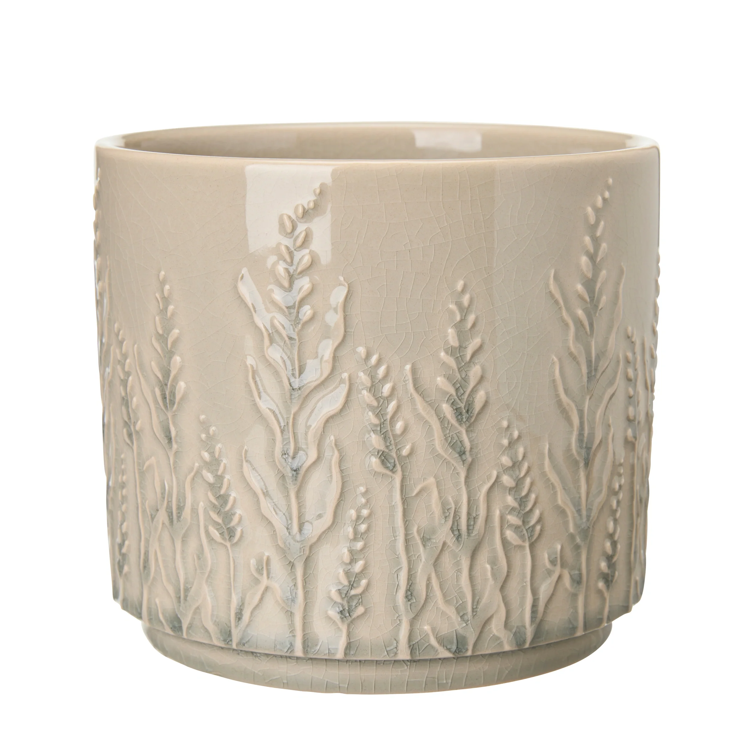 Wikholm Gunnel Ceramic Plant Pot, Grey
