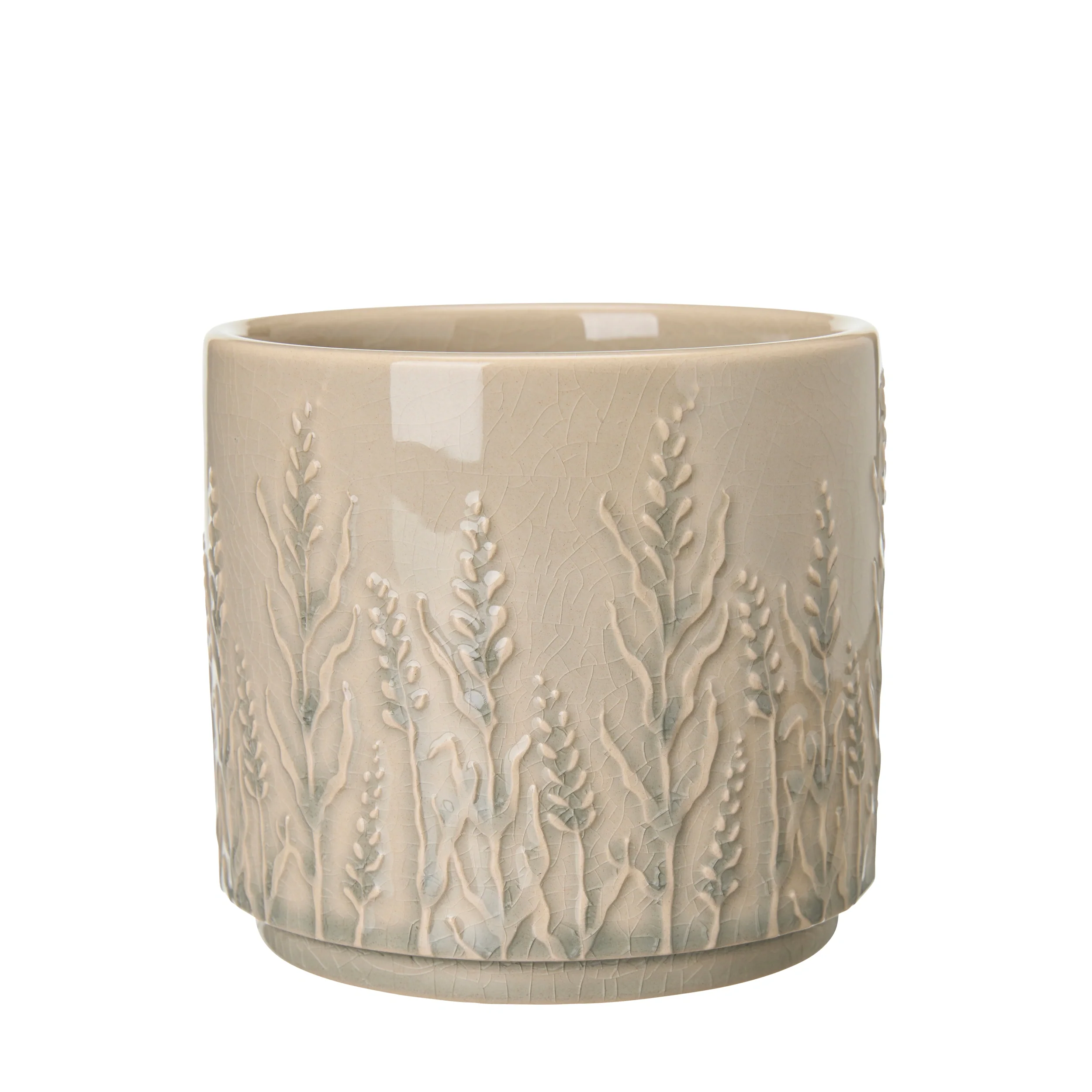 Wikholm Gunnel Ceramic Plant Pot, Grey - Image 5