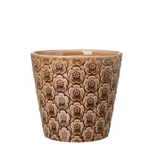 Wikholm Majken Ceramic Mini Plant Pots, Brown  (Set Of 3) - Image 6