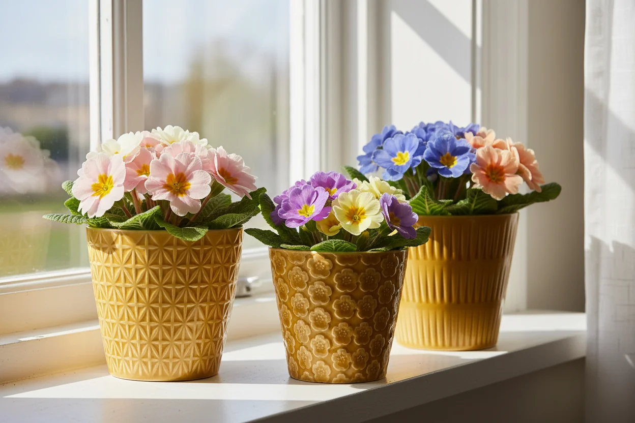 Wikholm Majken Ceramic Mini Plant Pots, Yellow  (Set Of 3) - Image 4