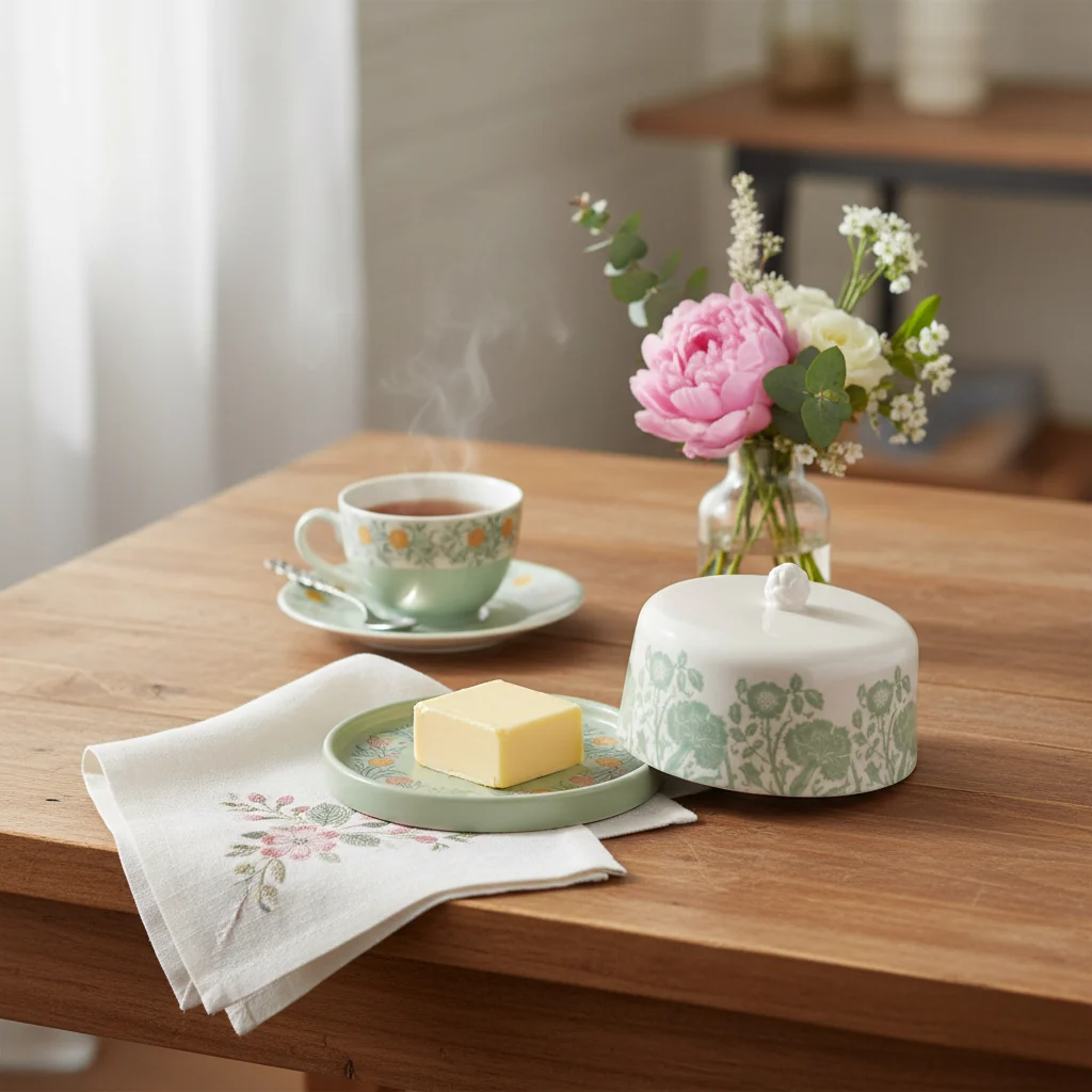 William Morris At Home Kitchen Garden Butter Dish - Image 9