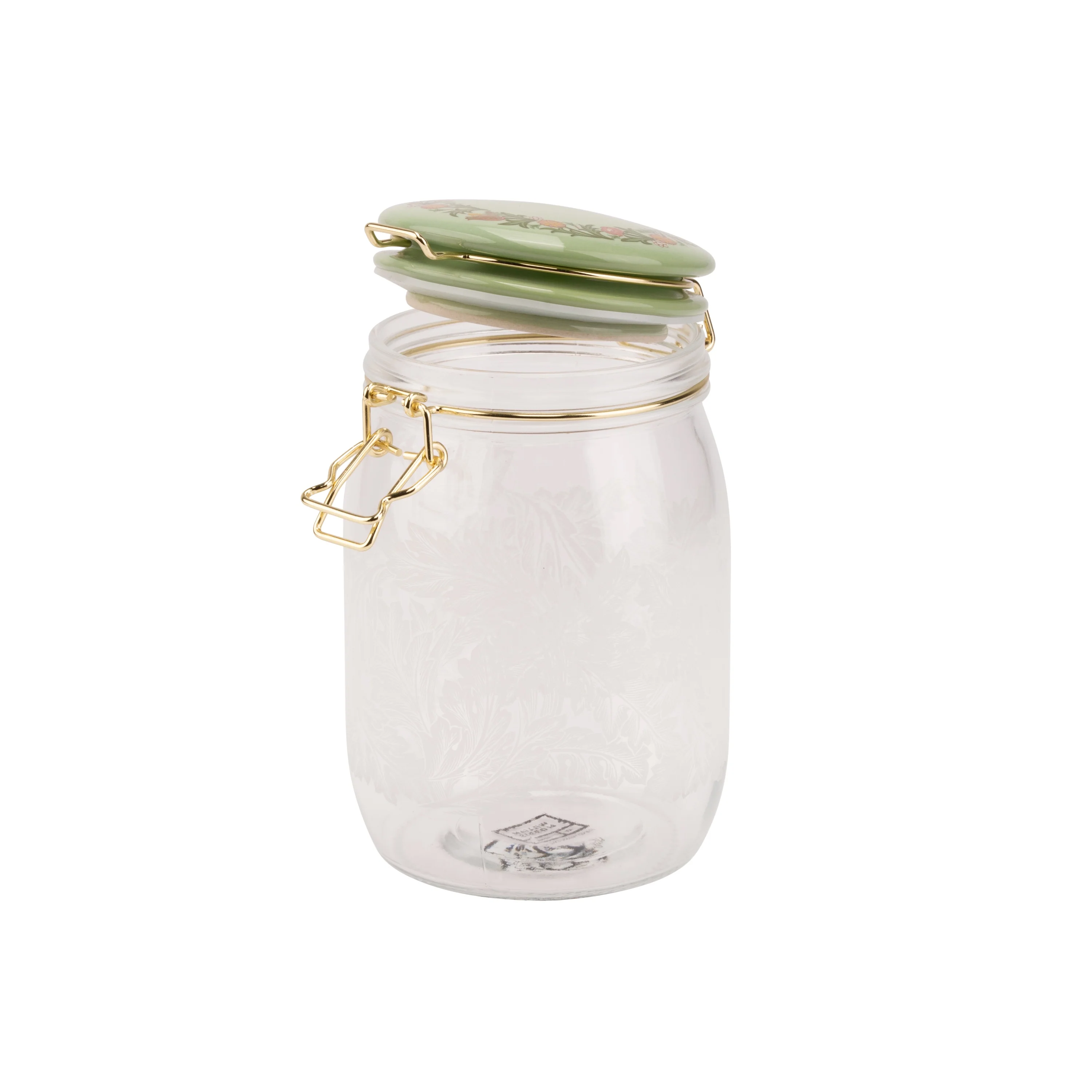 William Morris At Home Kitchen Garden Clip-Top Glass Storage Jar (1 Litre) - Image 4