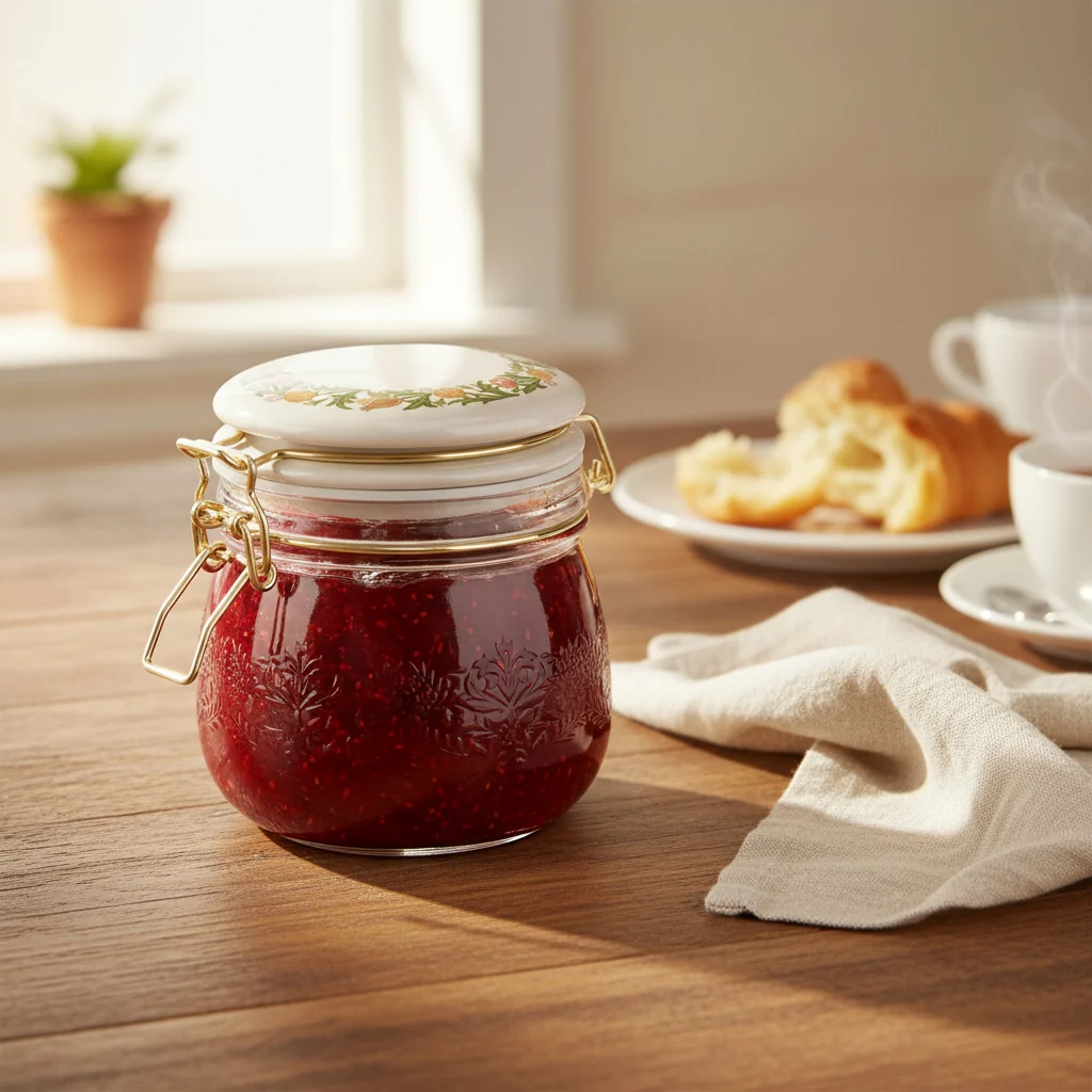 William Morris At Home Kitchen Garden Clip-Top Glass Storage Jar ( 500 ML ) - Image 5