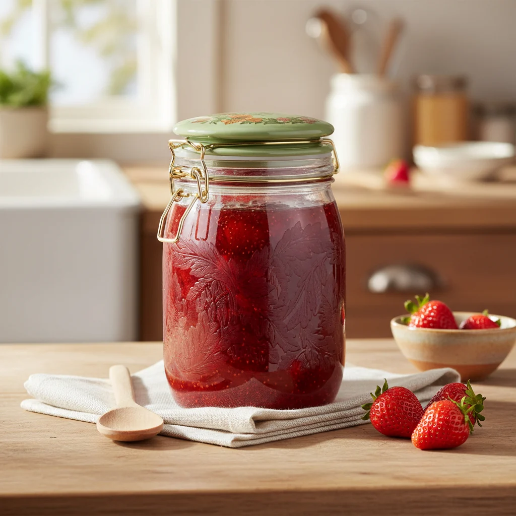 William Morris At Home Kitchen Garden Clip-Top Glass Storage Jar (1 Litre) - Image 9