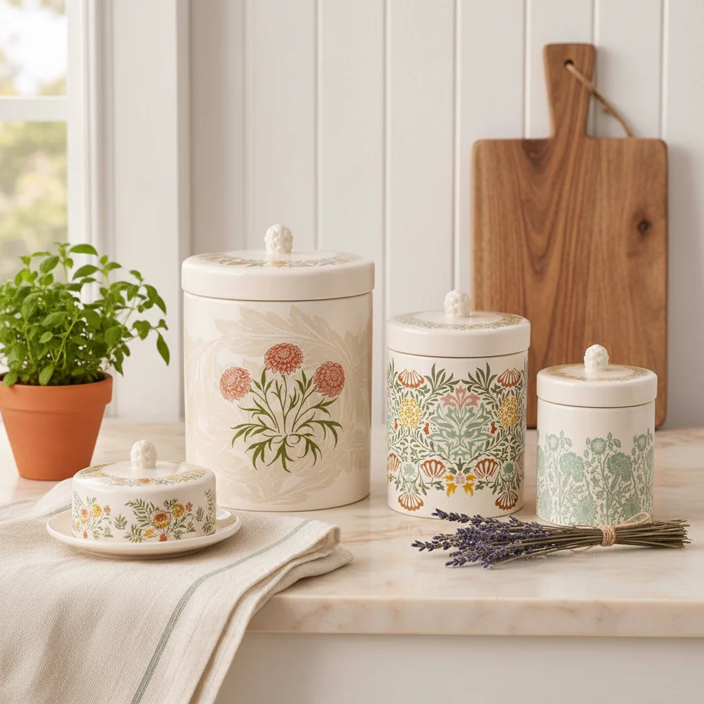 William Morris At Home Kitchen Garden Large Ceramic Storage Jar - Image 6