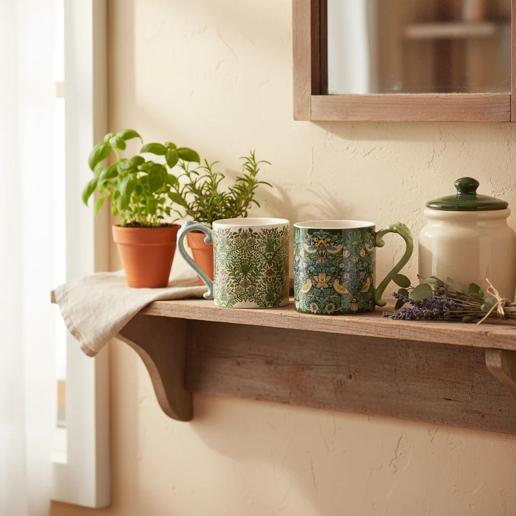 William Morris At Home Kitchen Garden Set of 2 Mugs - Image 9
