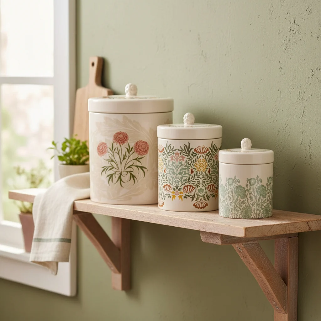 William Morris At Home Kitchen Garden Small Ceramic Storage Jar - Image 6