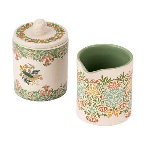 William Morris At Home Kitchen Garden Sugar Bowl and Creamer Jug Set - Image 2