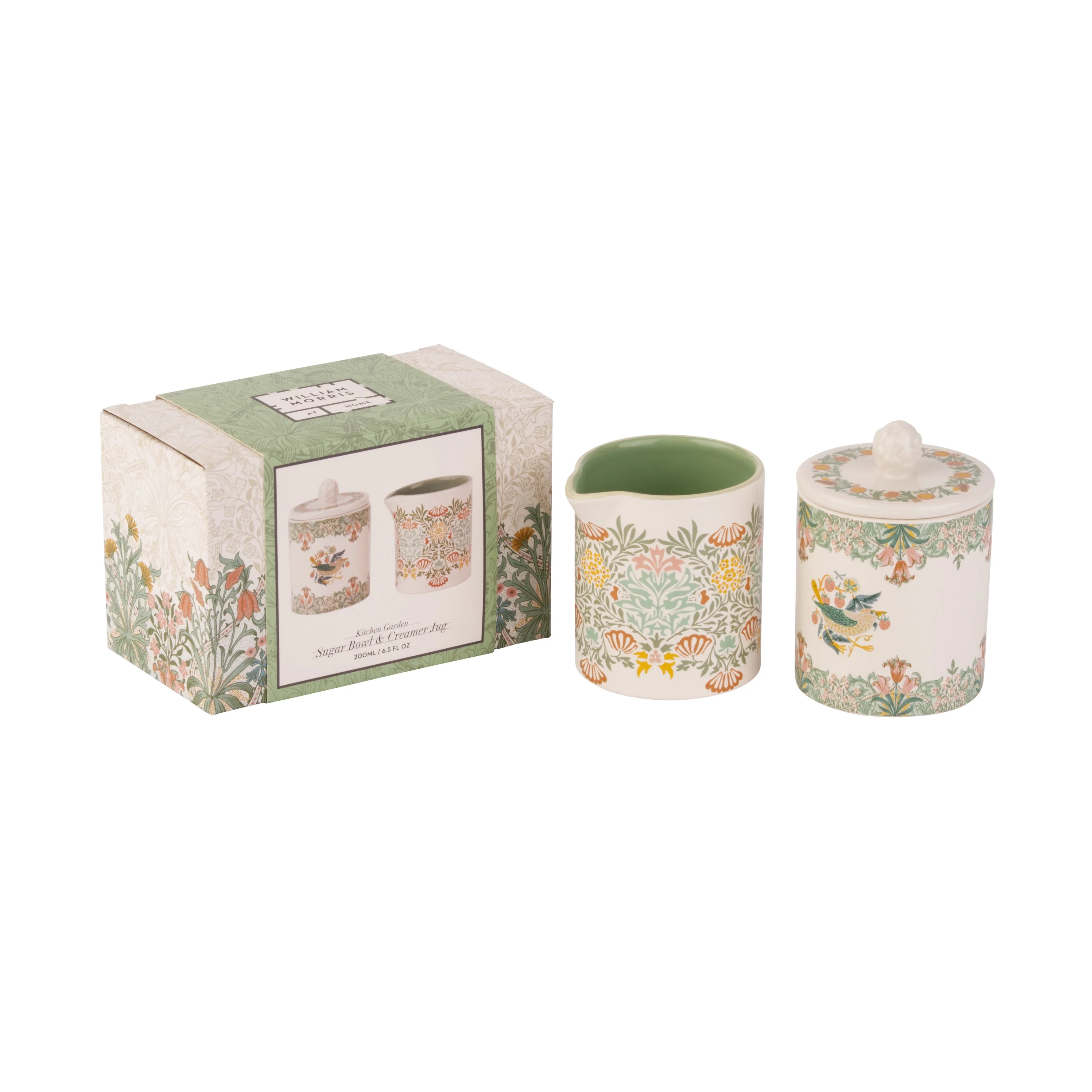 William Morris At Home Kitchen Garden Sugar Bowl and Creamer Jug Set - Image 5