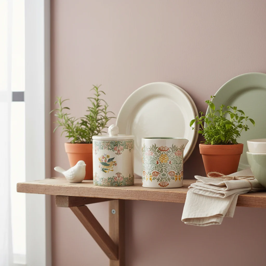 William Morris At Home Kitchen Garden Sugar Bowl and Creamer Jug Set - Image 6