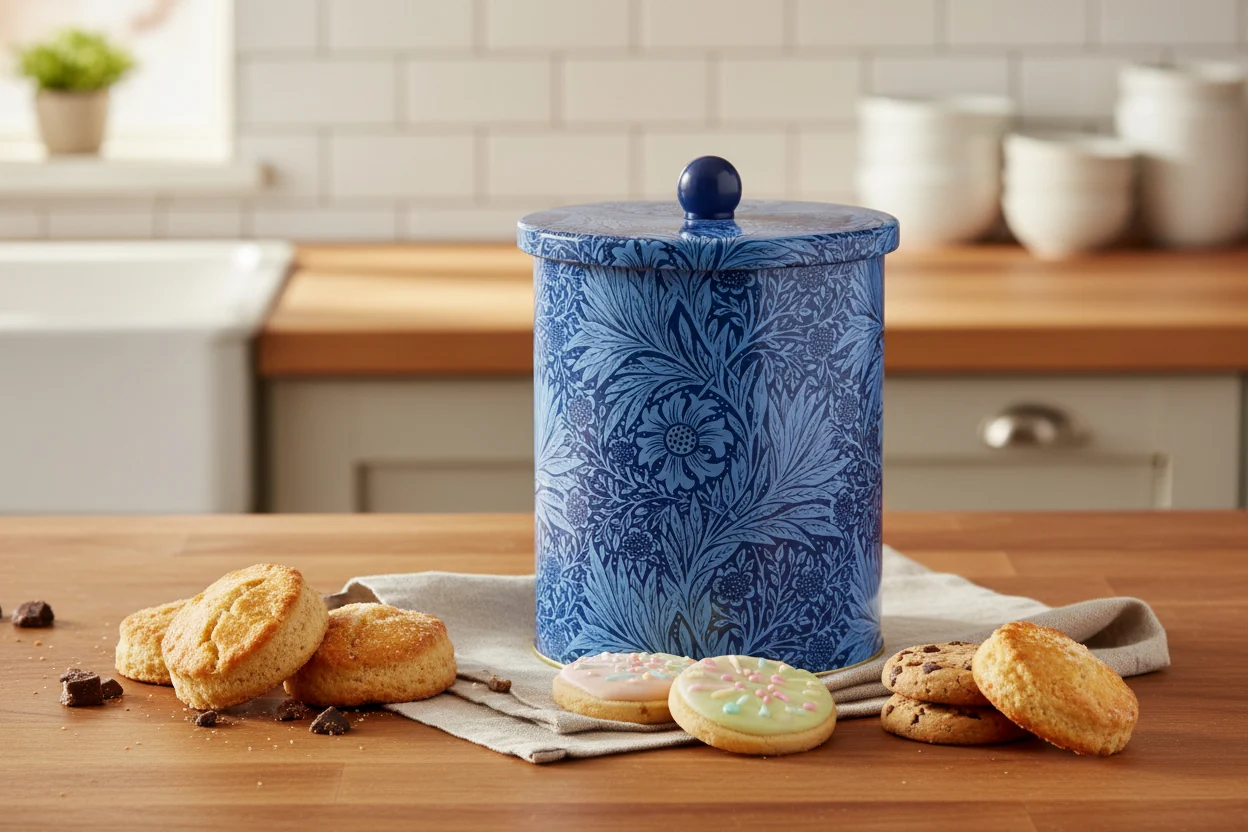 William Morris Biscuit Barrel, Marigolds - Image 3