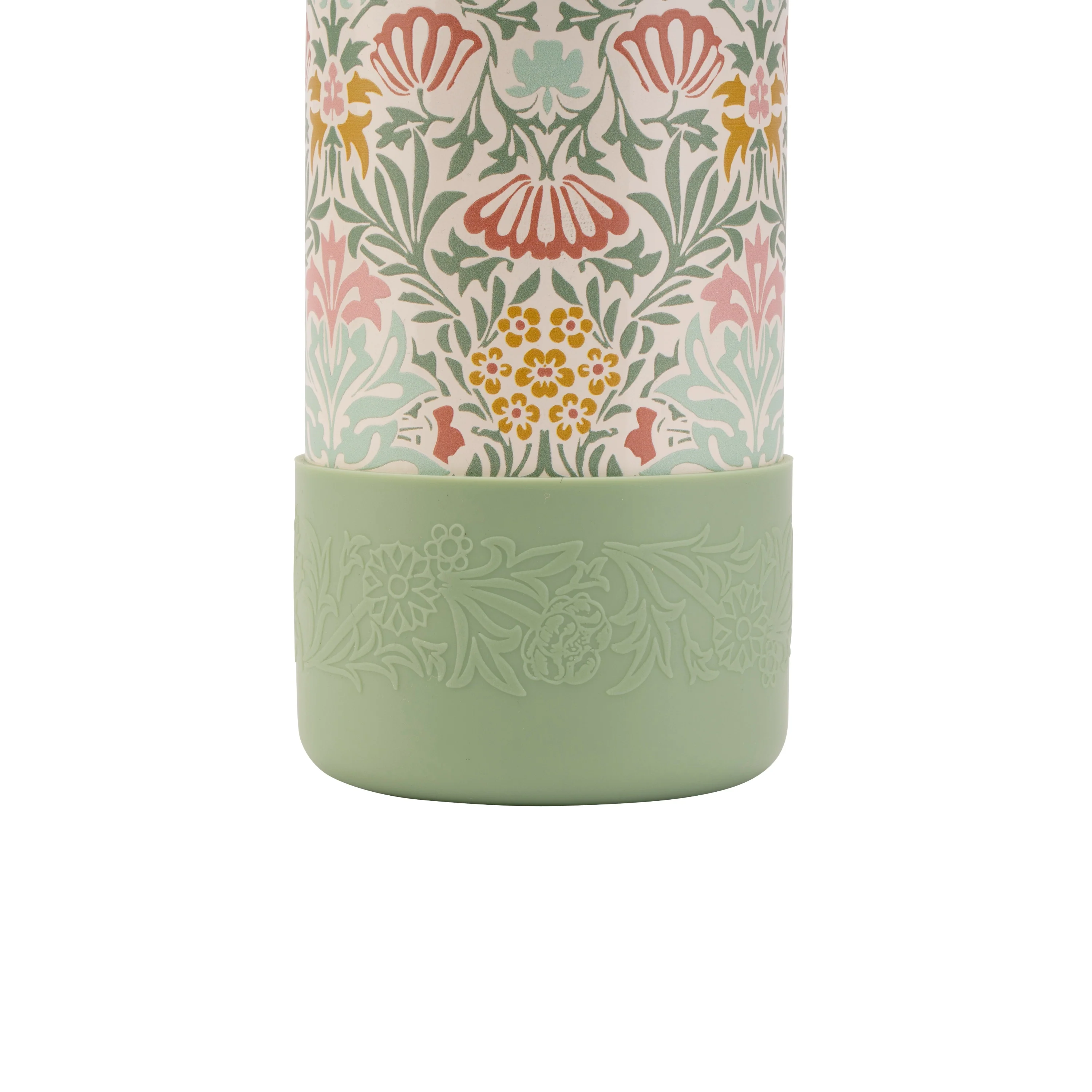 William Morris Kitchen Garden Stainless Steel Water Bottle, Cream - Image 6